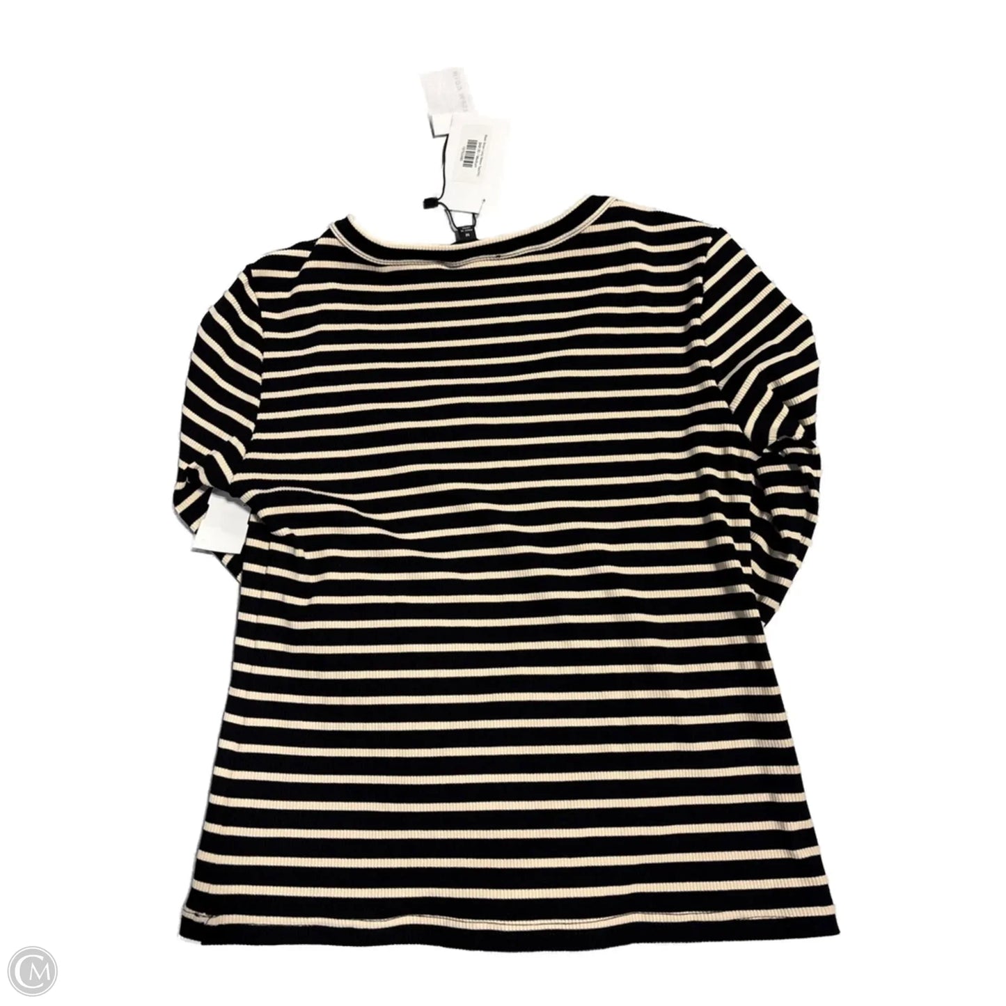 Top Long Sleeve By Cmc In Striped Pattern, Size: M