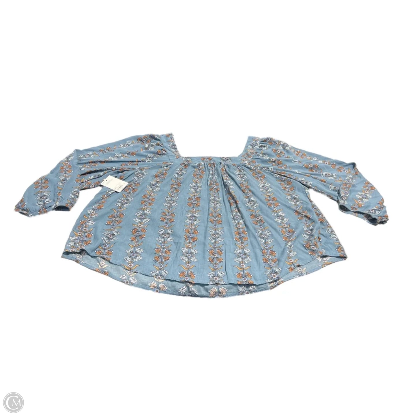 Top Long Sleeve By Sonoma In Floral Print, Size: 2x