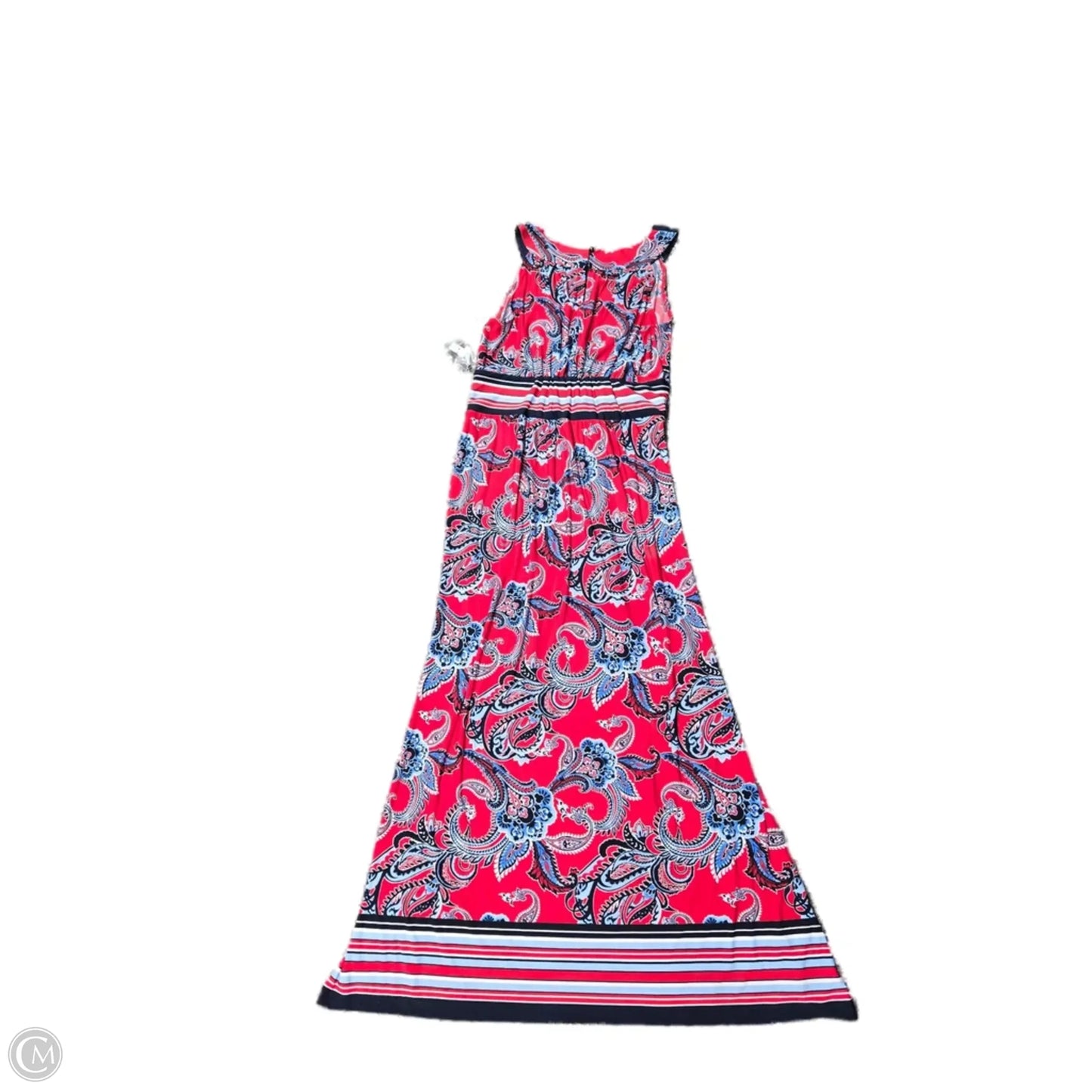 Dress Casual Maxi By Roz And Ali In Blue & Red & White, Size: Xl