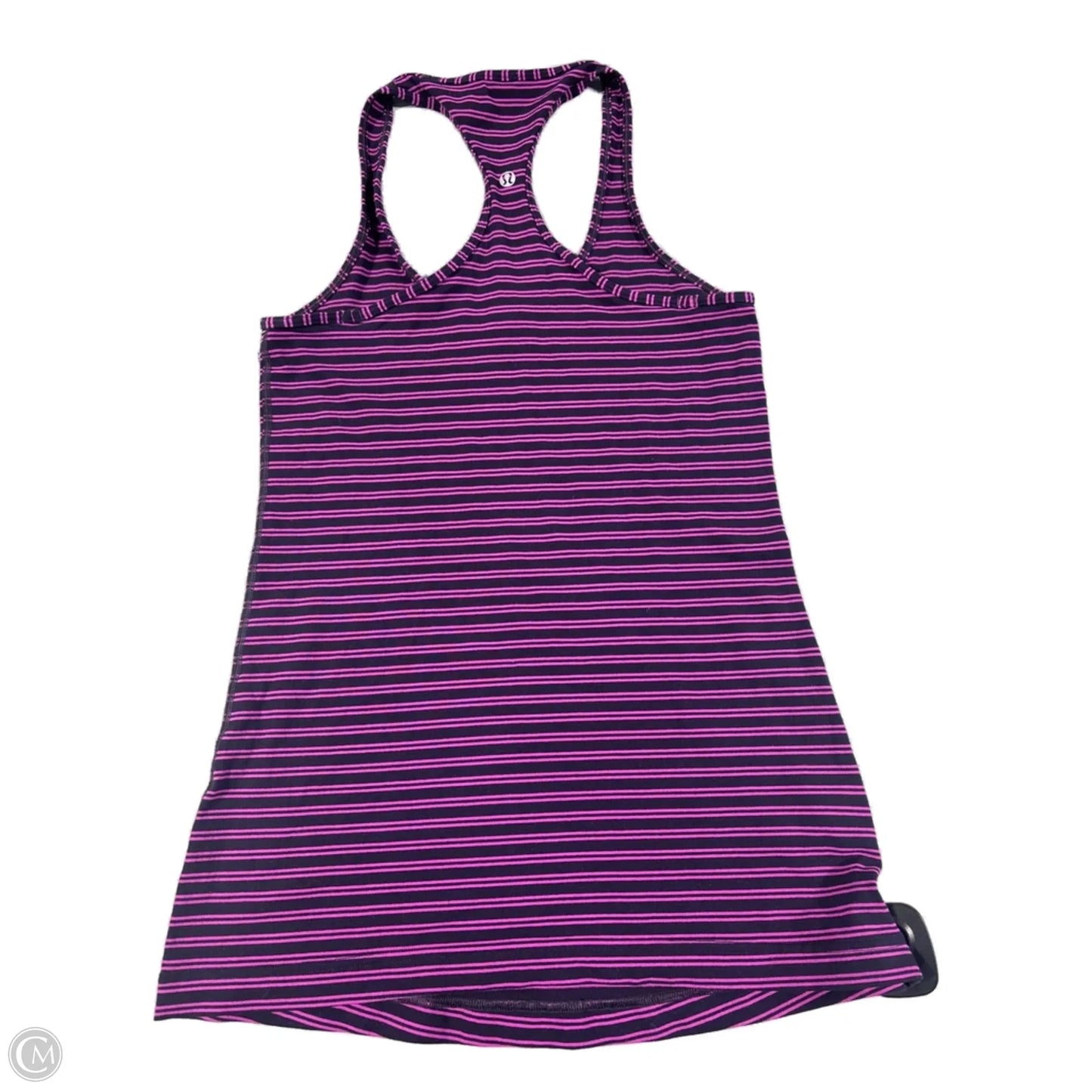 Athletic Tank Top By Lululemon In Striped Pattern, Size: M