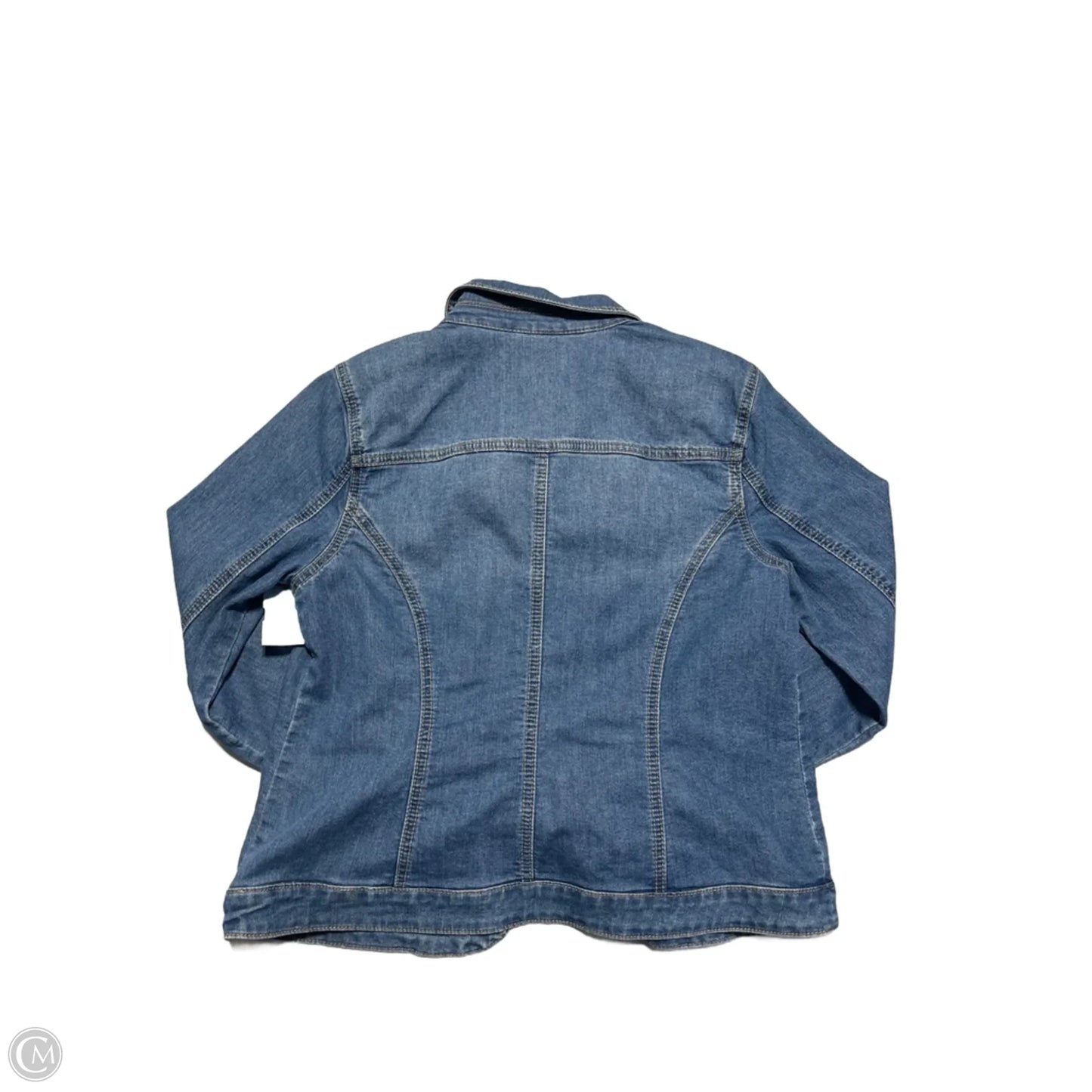 Jacket Denim By Christopher And Banks In Blue Denim, Size: Mp