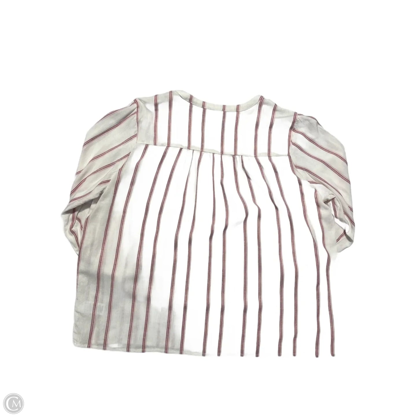 Top 3/4 Sleeve By Splendid In Striped Pattern, Size: L