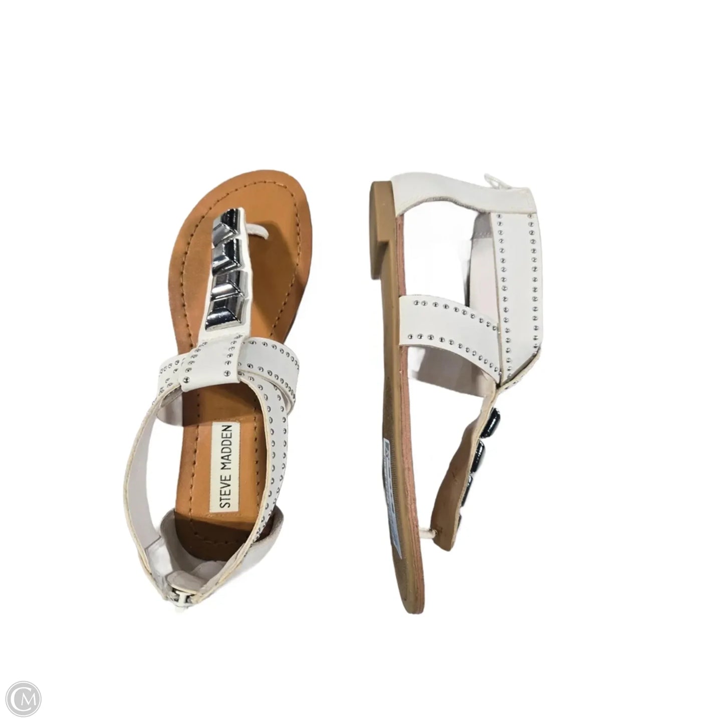 Sandals Flats By Steve Madden In White, Size: 6