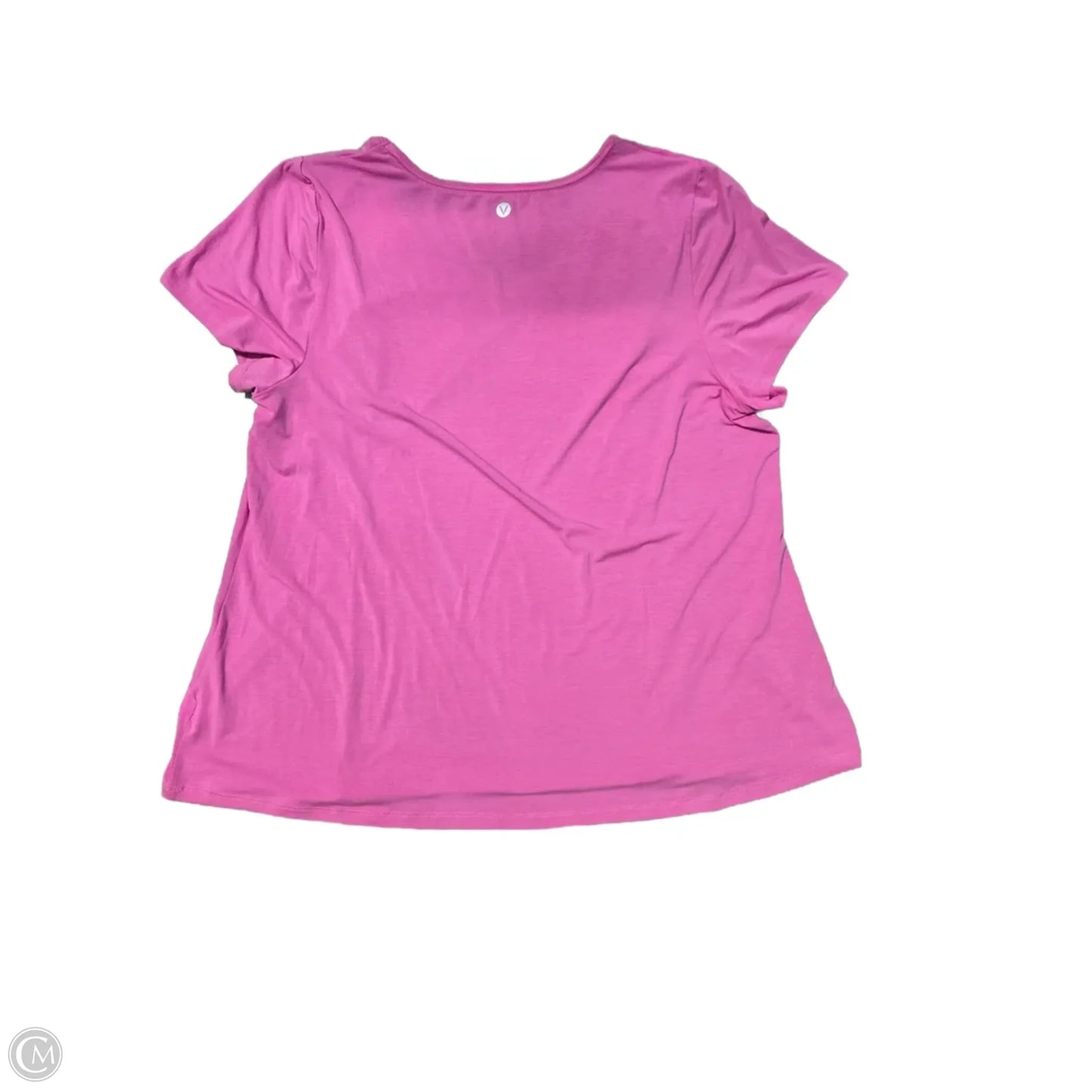 Athletic Top Short Sleeve By Livi Active In Pink, Size: 18