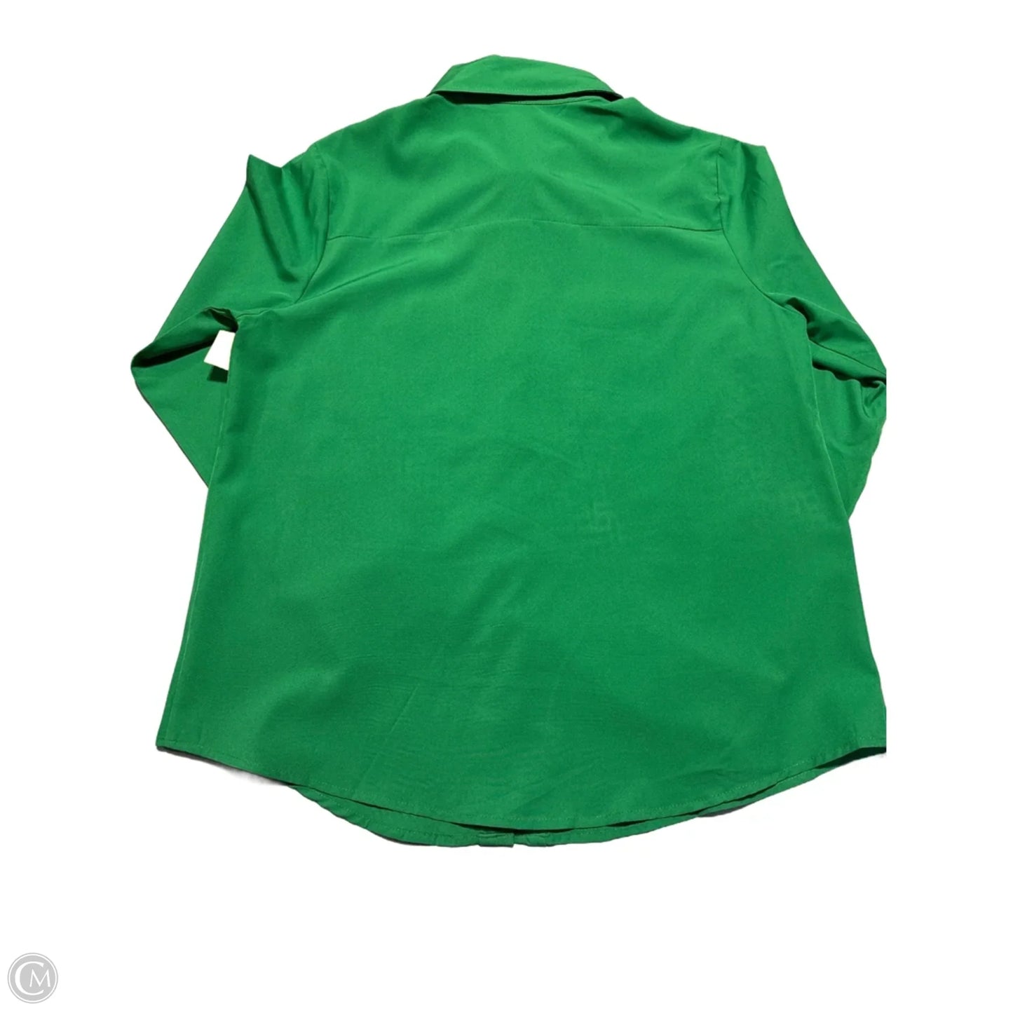 Top Long Sleeve By Cme In Green, Size: S