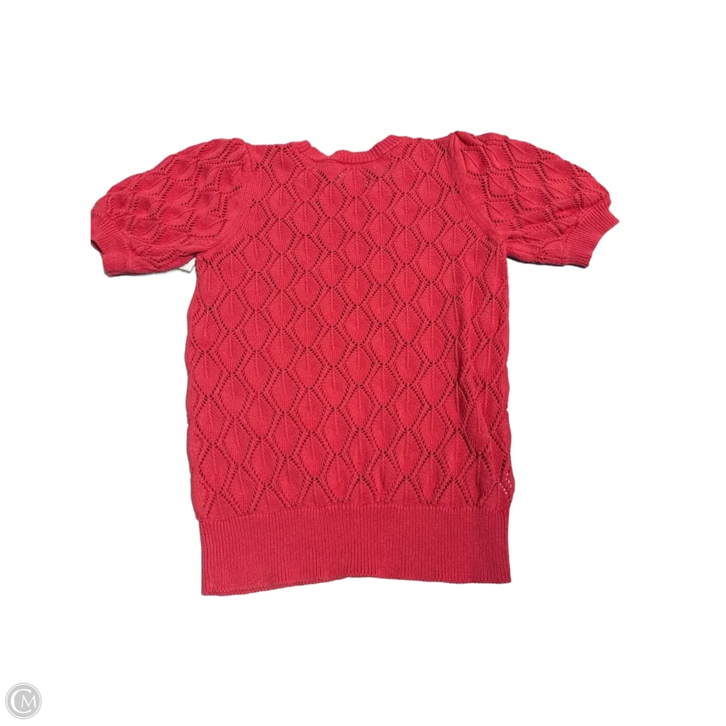 Top Short Sleeve By Loft In Coral, Size: Xsp