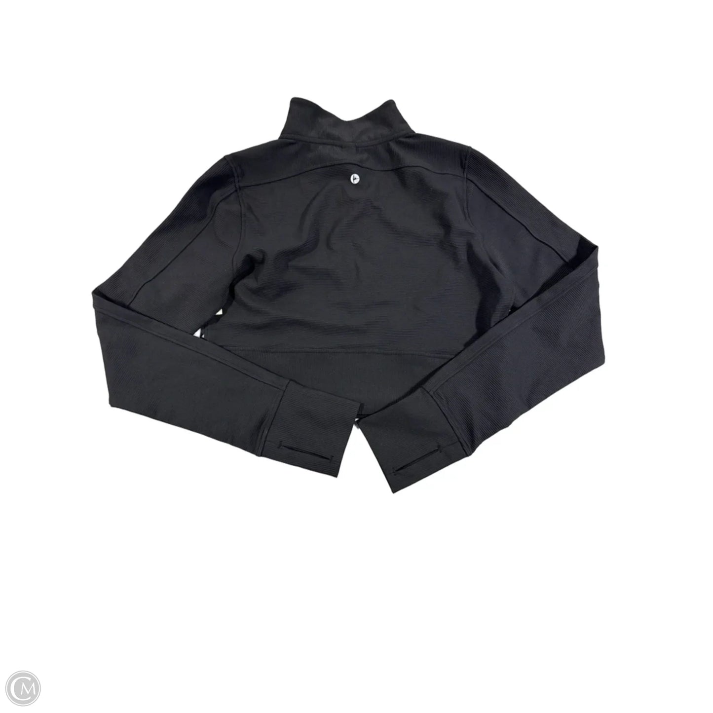 Athletic Top Long Sleeve Collar By 90 Degrees By Reflex In Black, Size: L