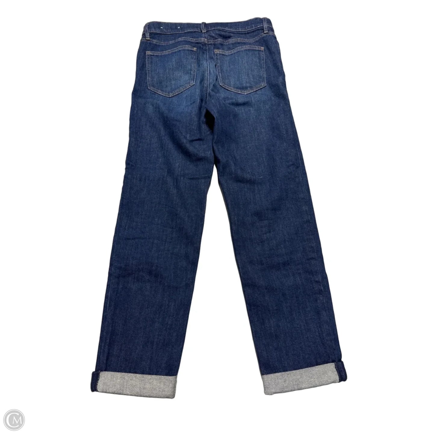 Jeans Straight By Loft In Blue Denim, Size: 0