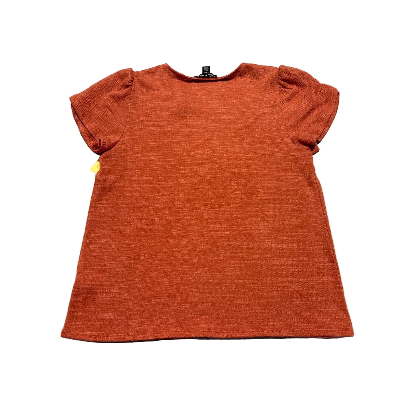 Top Short Sleeve By Cable And Gauge In Orange, Size: S