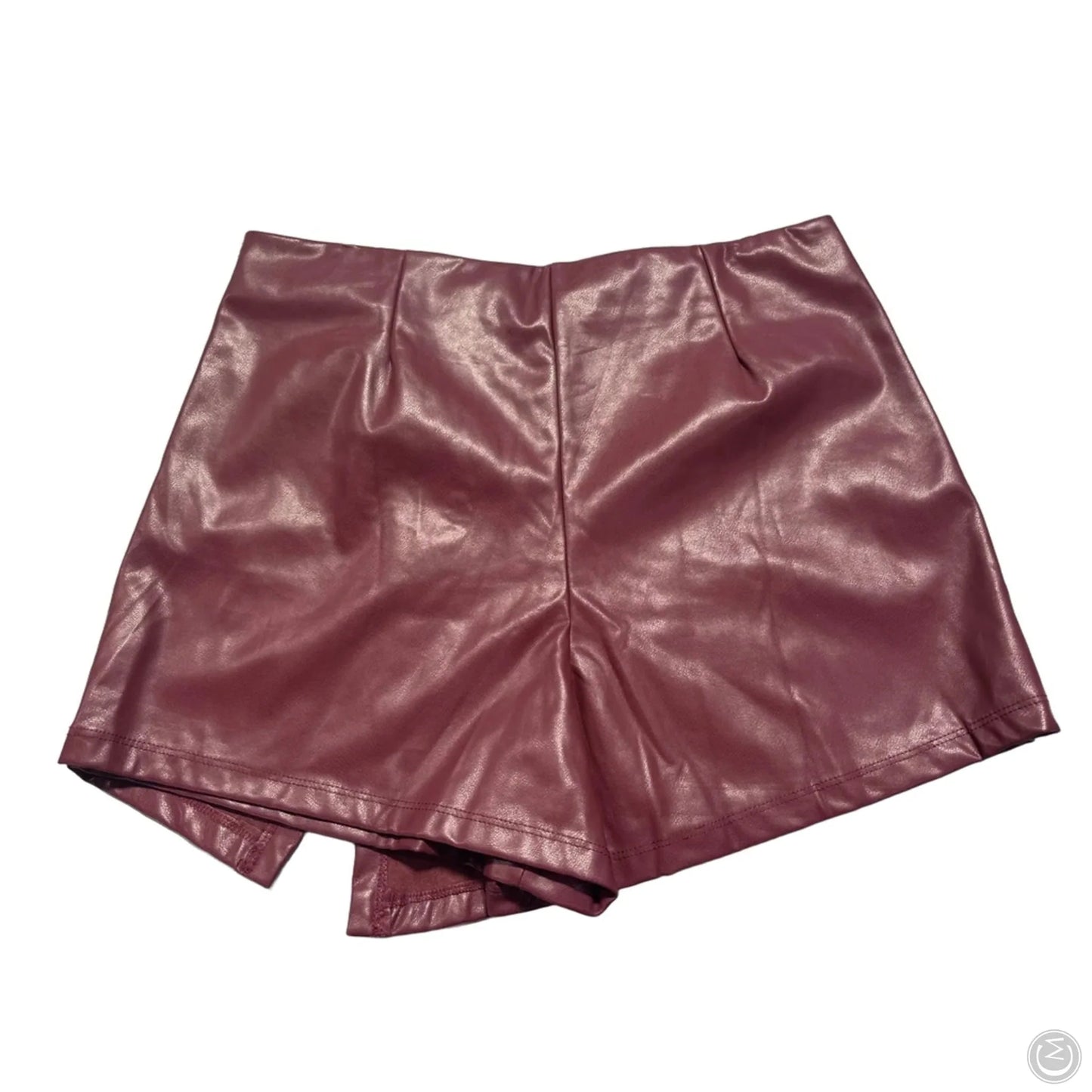 Skirt Midi By Haute Monde In Maroon, Size: L