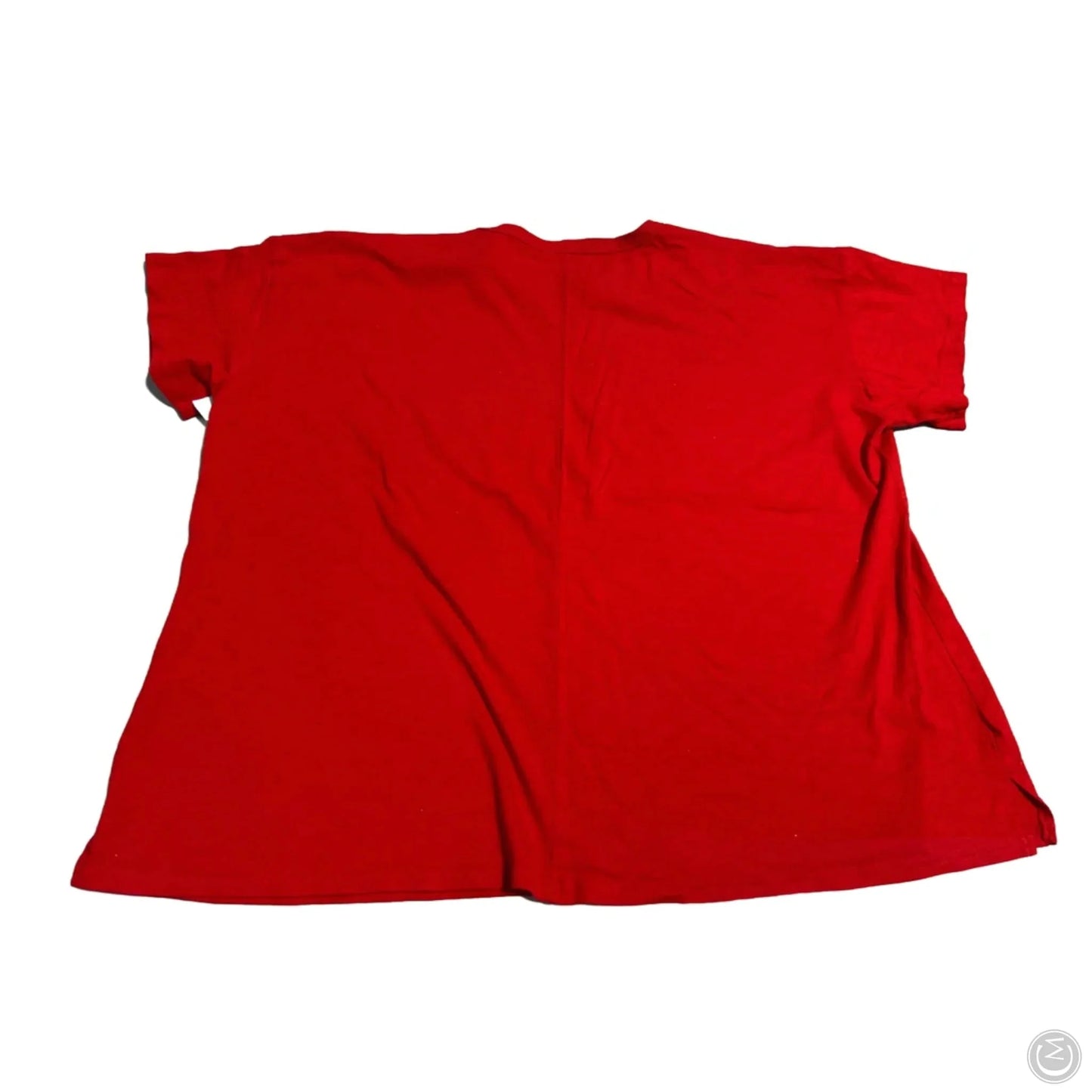 Top Short Sleeve Basic By Maurices In Red, Size: 2x
