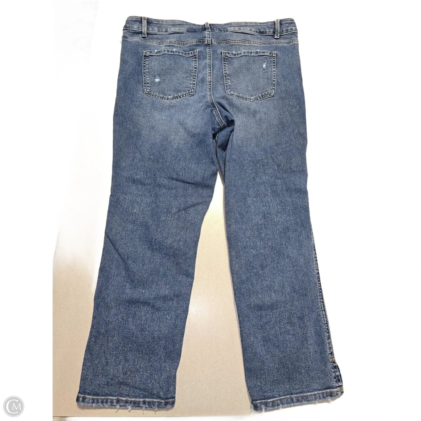 Jeans Straight By Maurices In Blue Denim, Size: 16