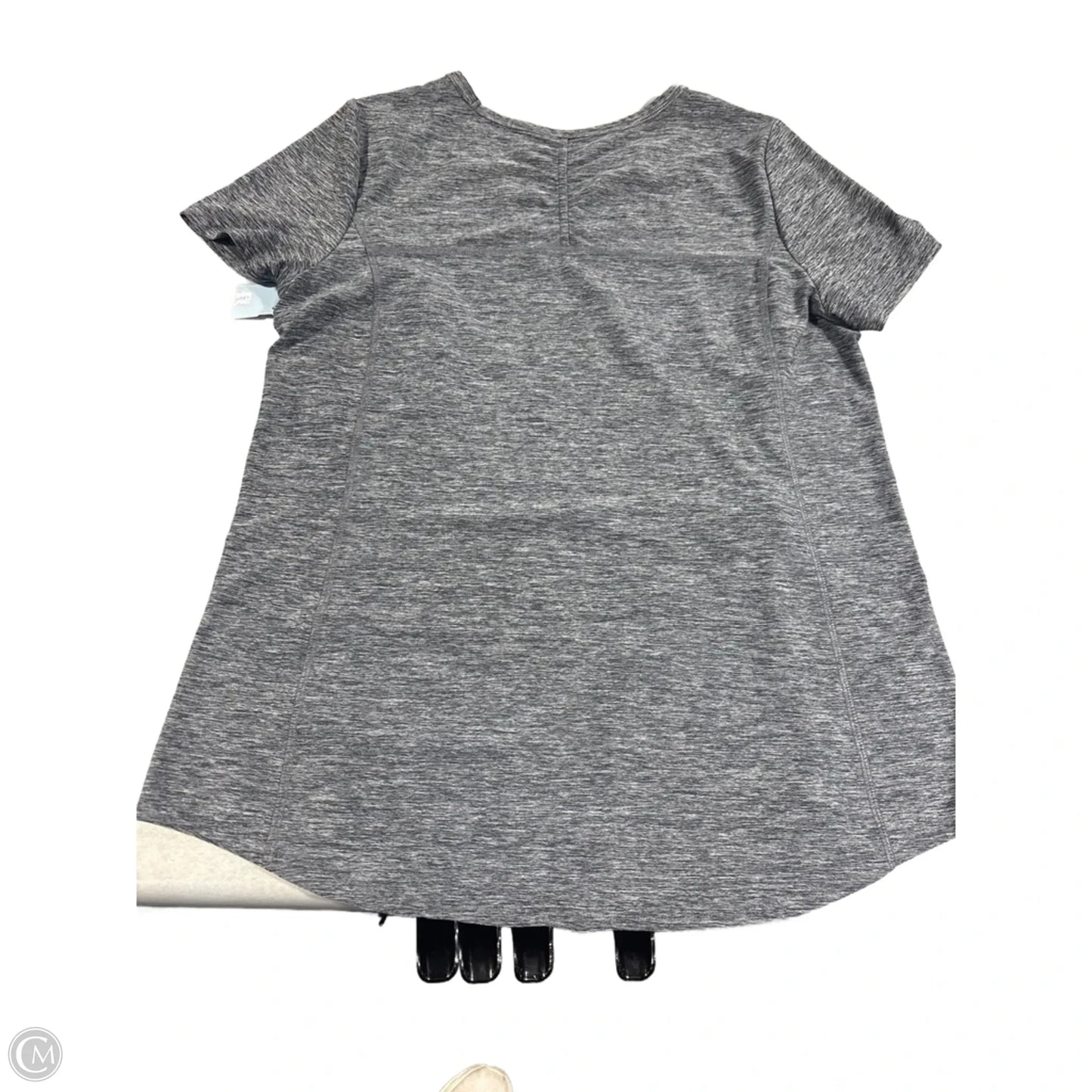 Athletic Top Short Sleeve By Duluth Trading In Grey, Size: L