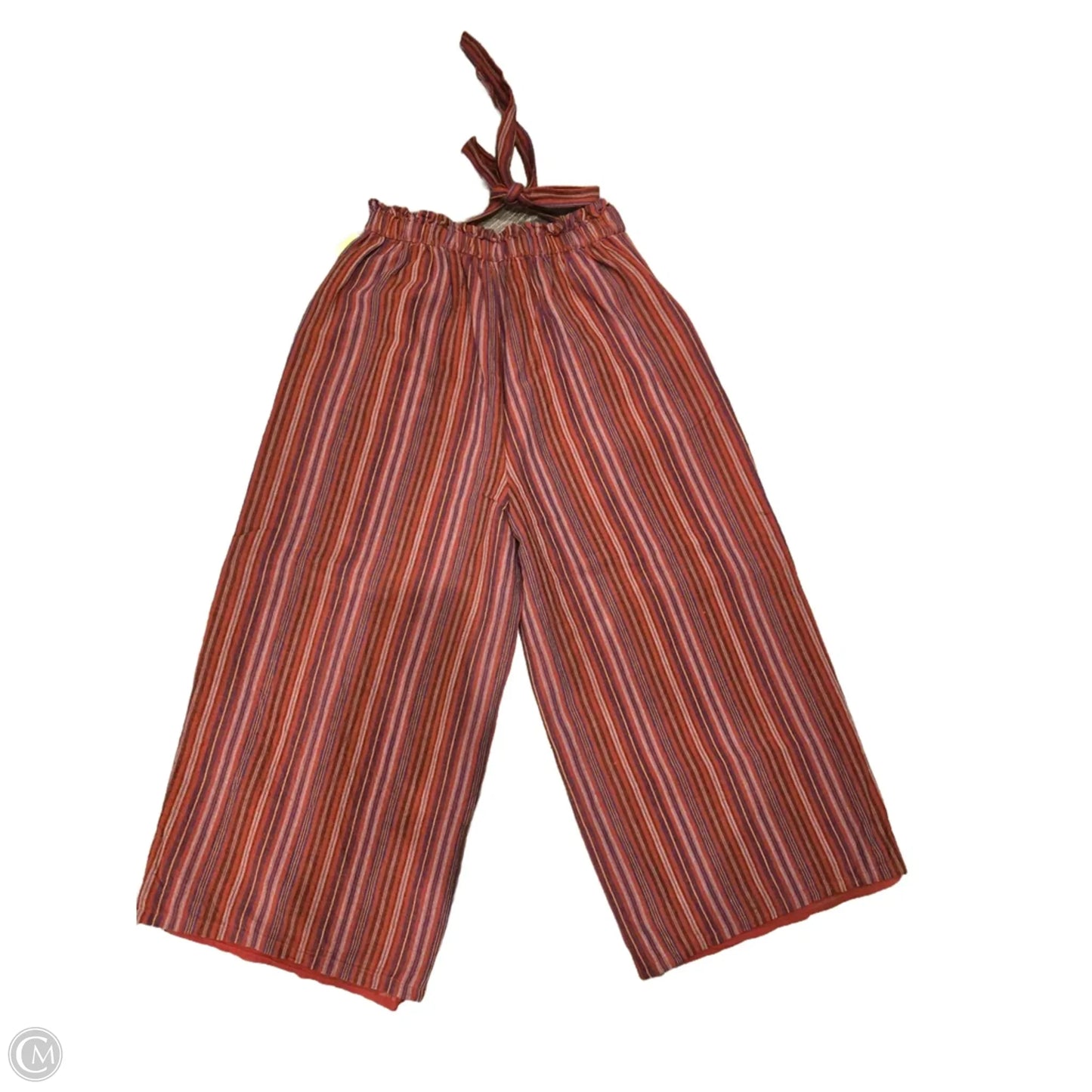 Pants Linen By American Eagle In Striped Pattern, Size: M