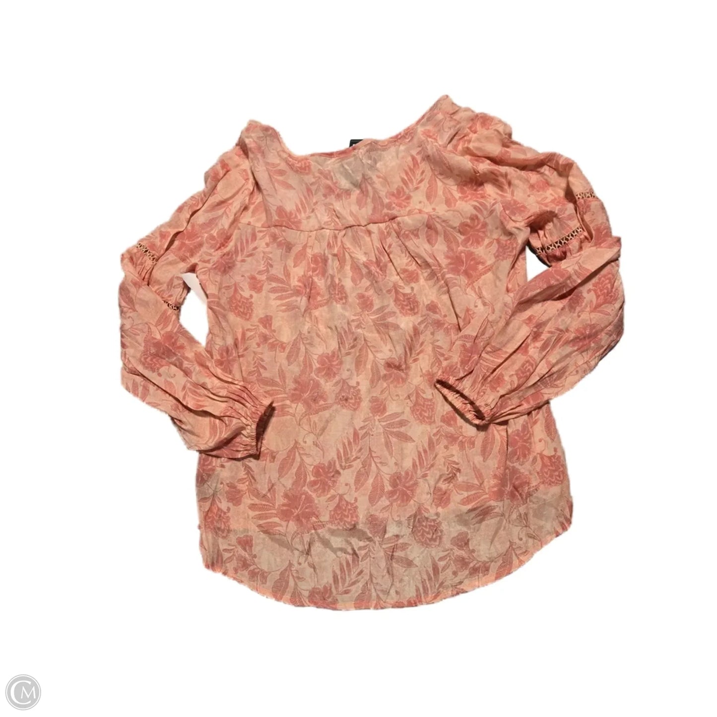 Top Long Sleeve By Lee In Pink, Size: M