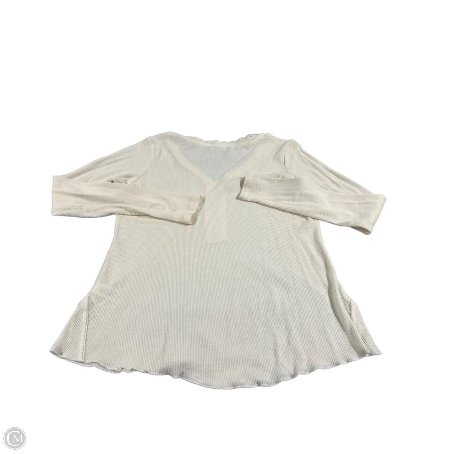 Top Long Sleeve By Maurices In Cream, Size: Xxl