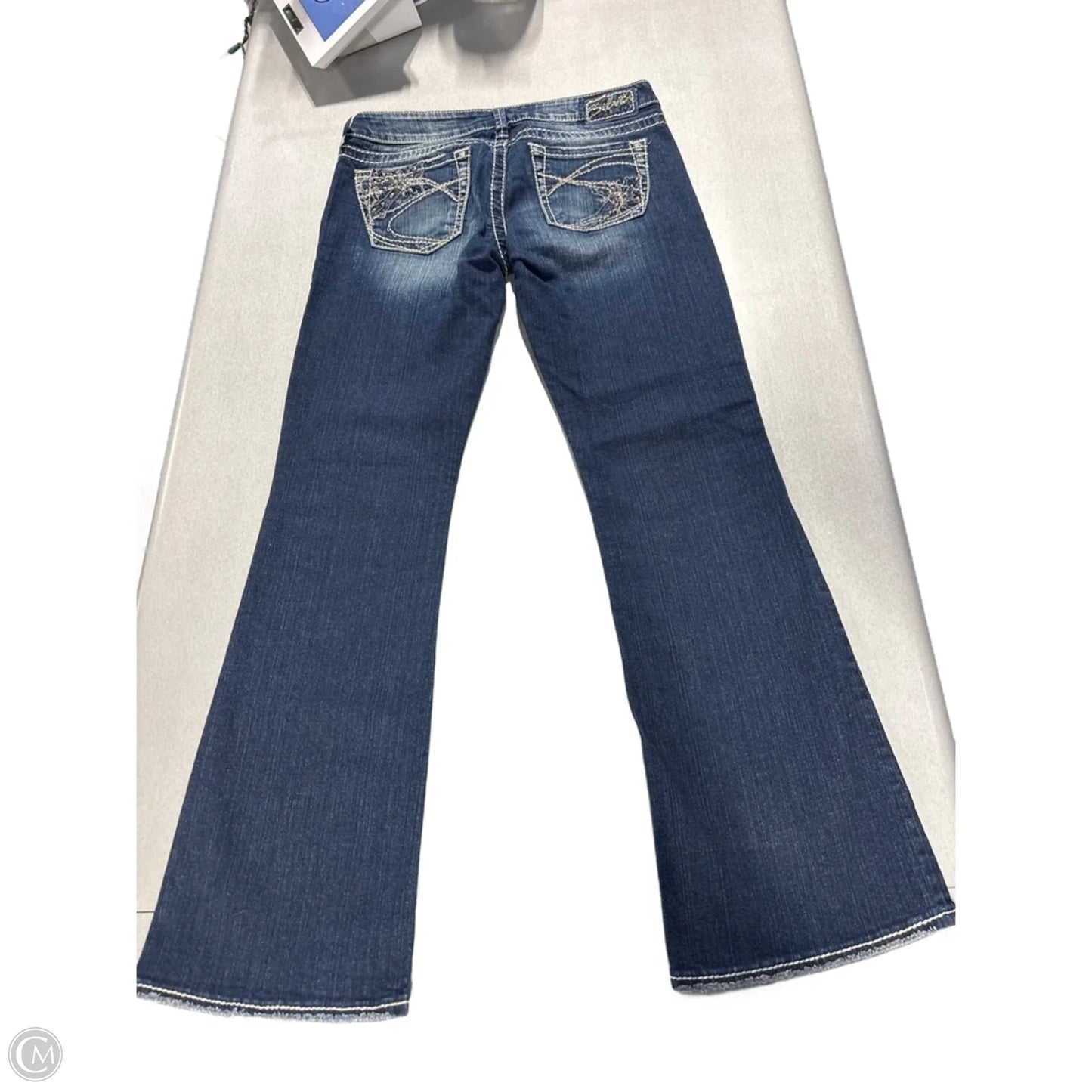 Jeans Boot Cut By Silver In Blue Denim, Size: 10