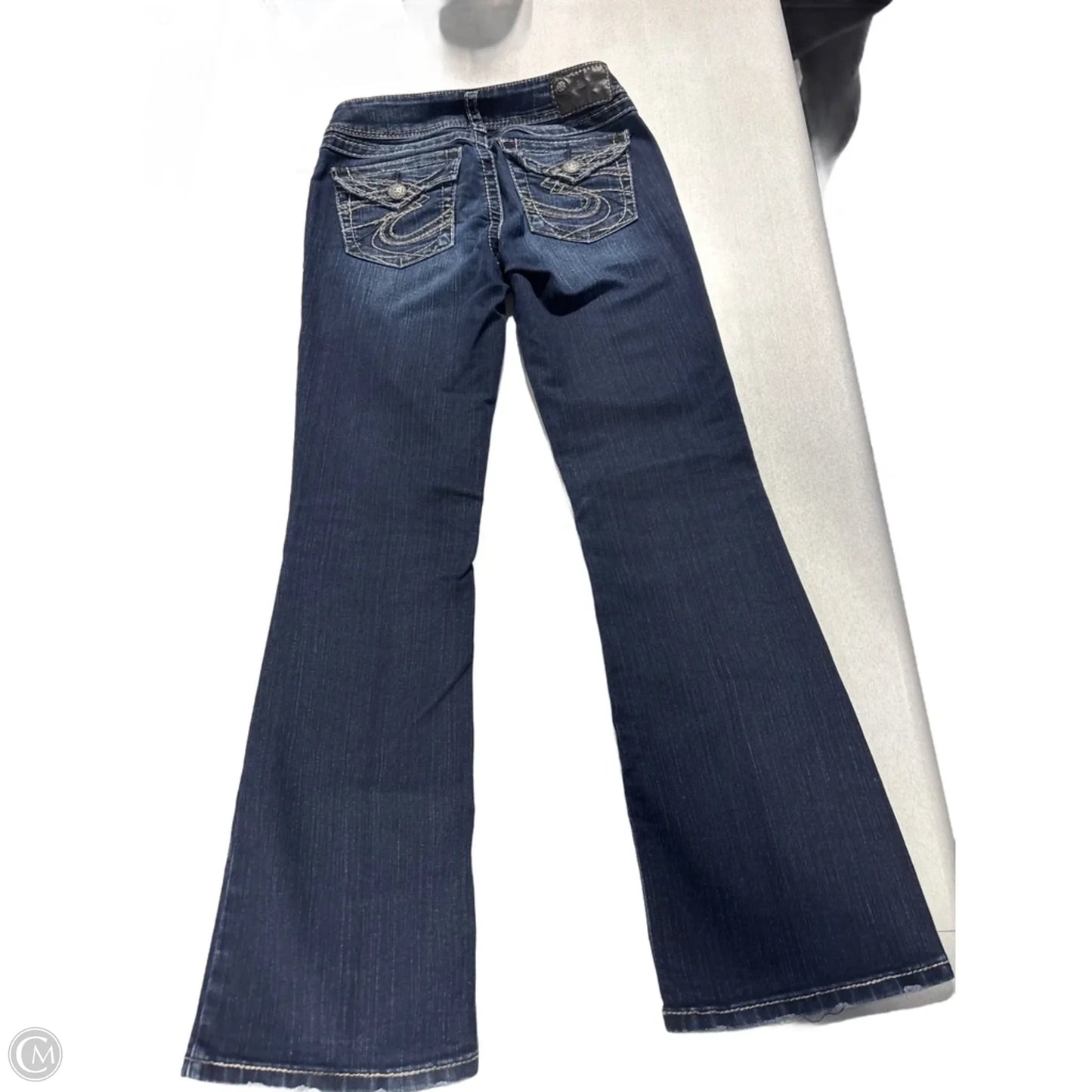 Jeans Boot Cut By Silver In Blue Denim, Size: 6