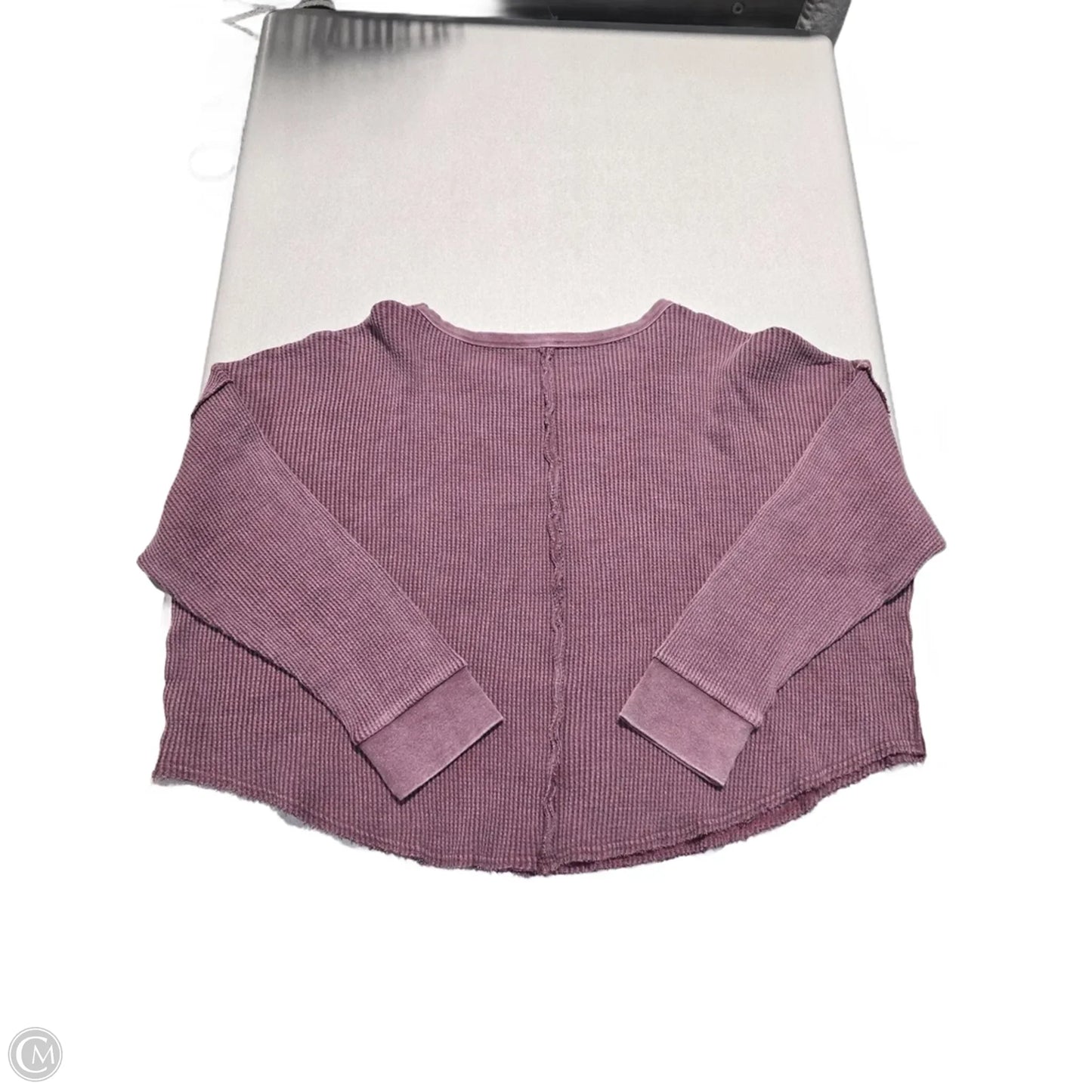 Top Long Sleeve By Double Zero In Purple, Size: M