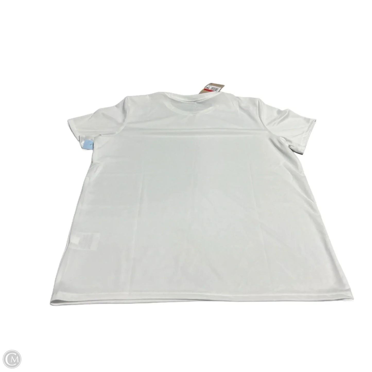 Athletic Top Short Sleeve By Nike In White, Size: L