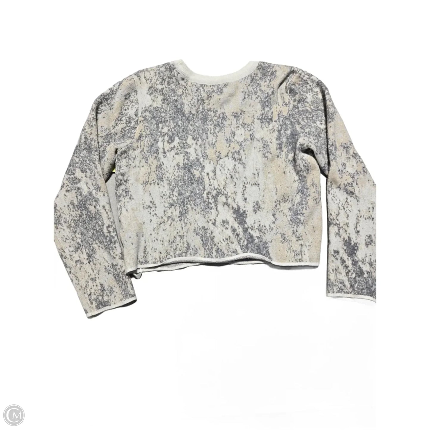 Top Long Sleeve By Cmc In Grey, Size: L
