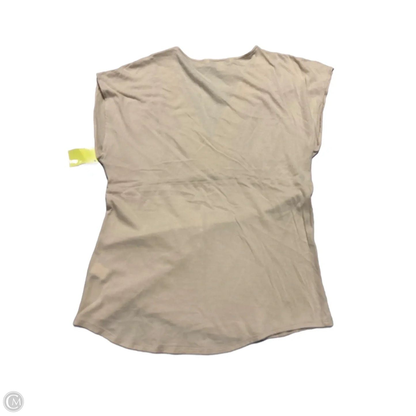 Top Short Sleeve By Banana Republic In Tan, Size: S