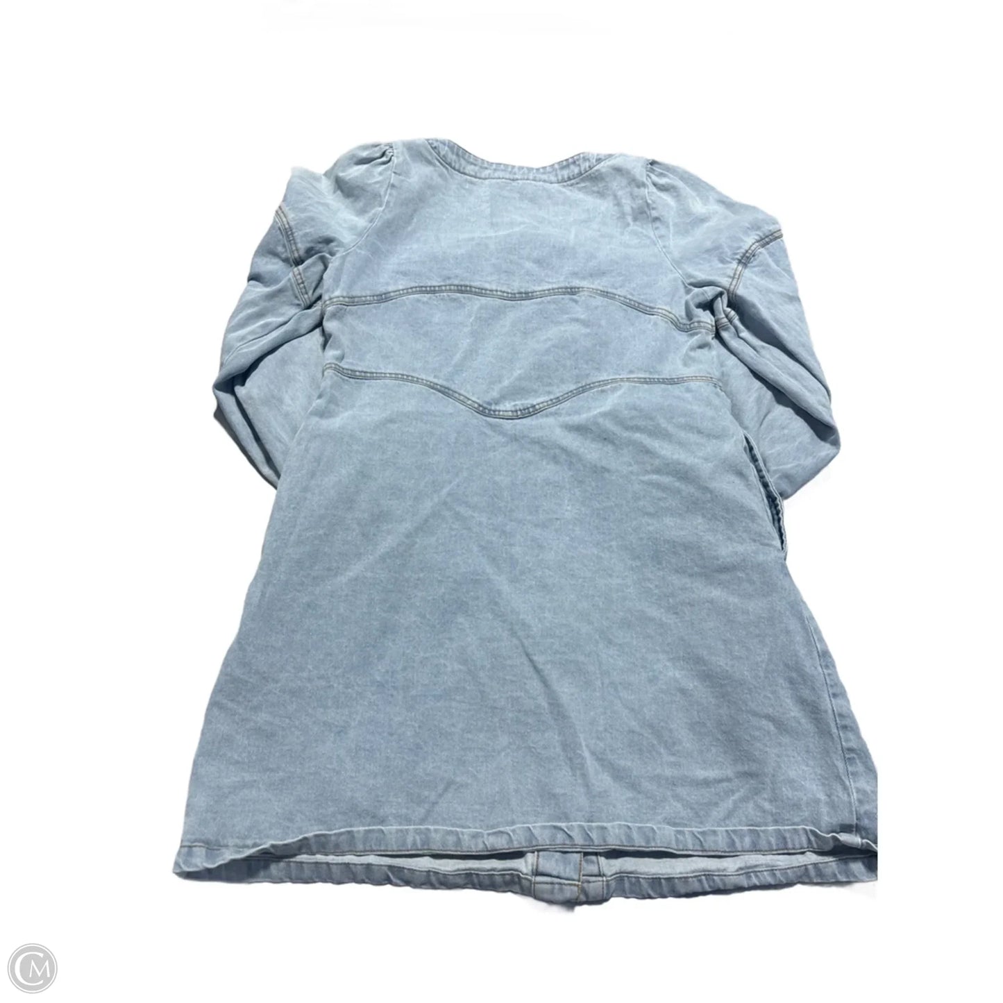 Dress Casual Midi By Bibi In Blue Denim, Size: S