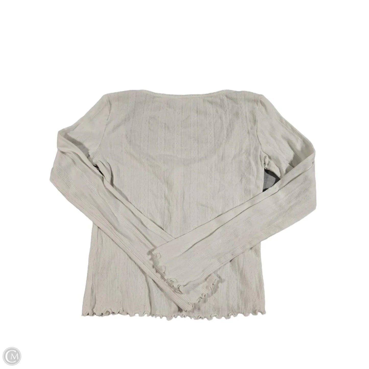 Top Long Sleeve By Out From Under In White, Size: M