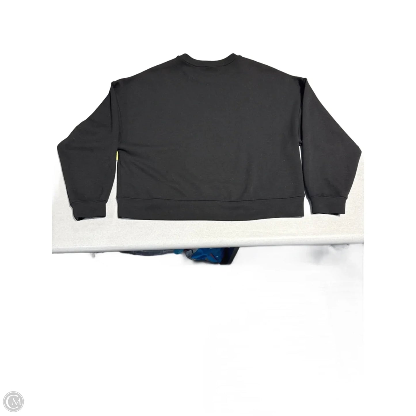 Top Long Sleeve By Scoop In Black, Size: L