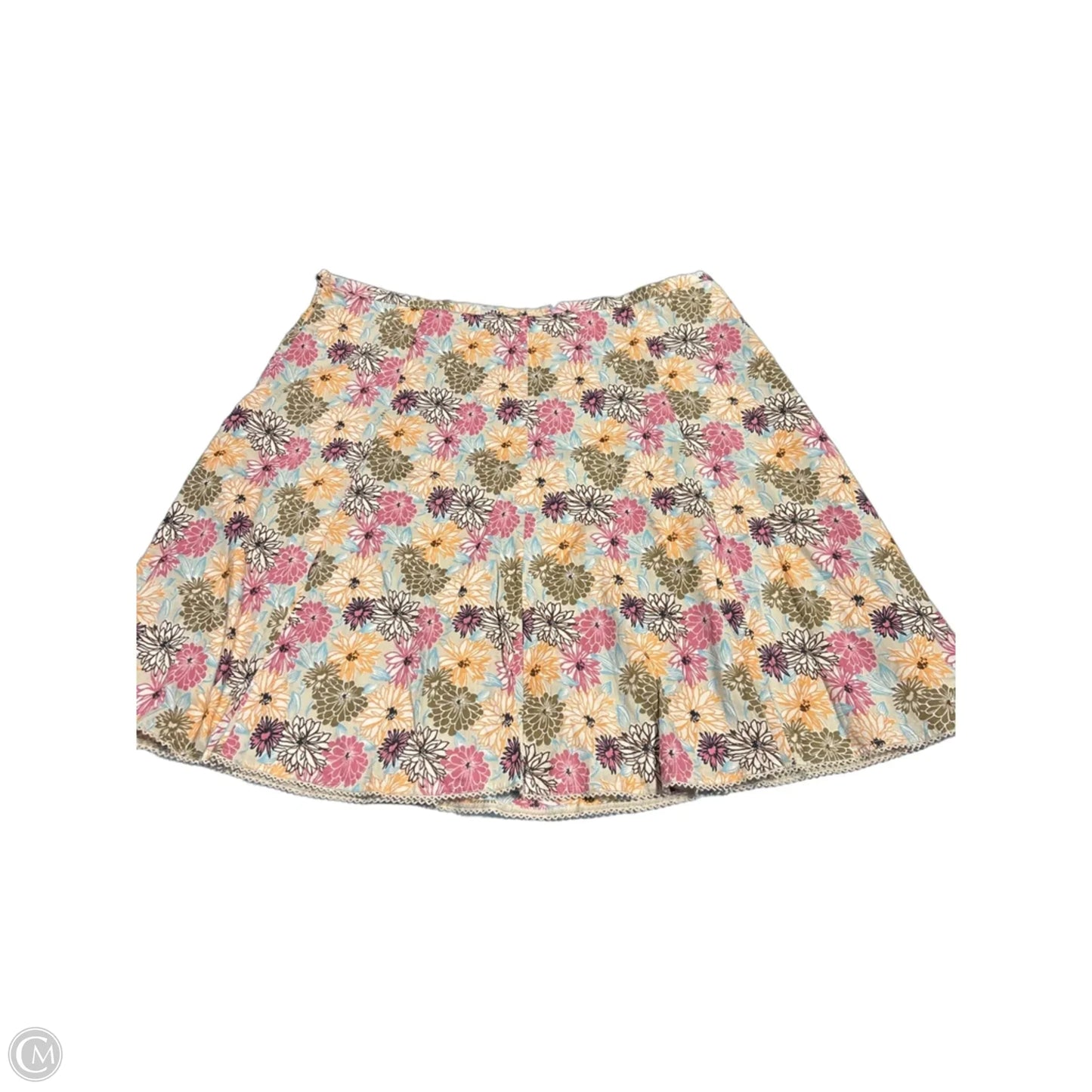 Skirt Midi By Villager By Liz Claiborne In Floral Print, Size: 22