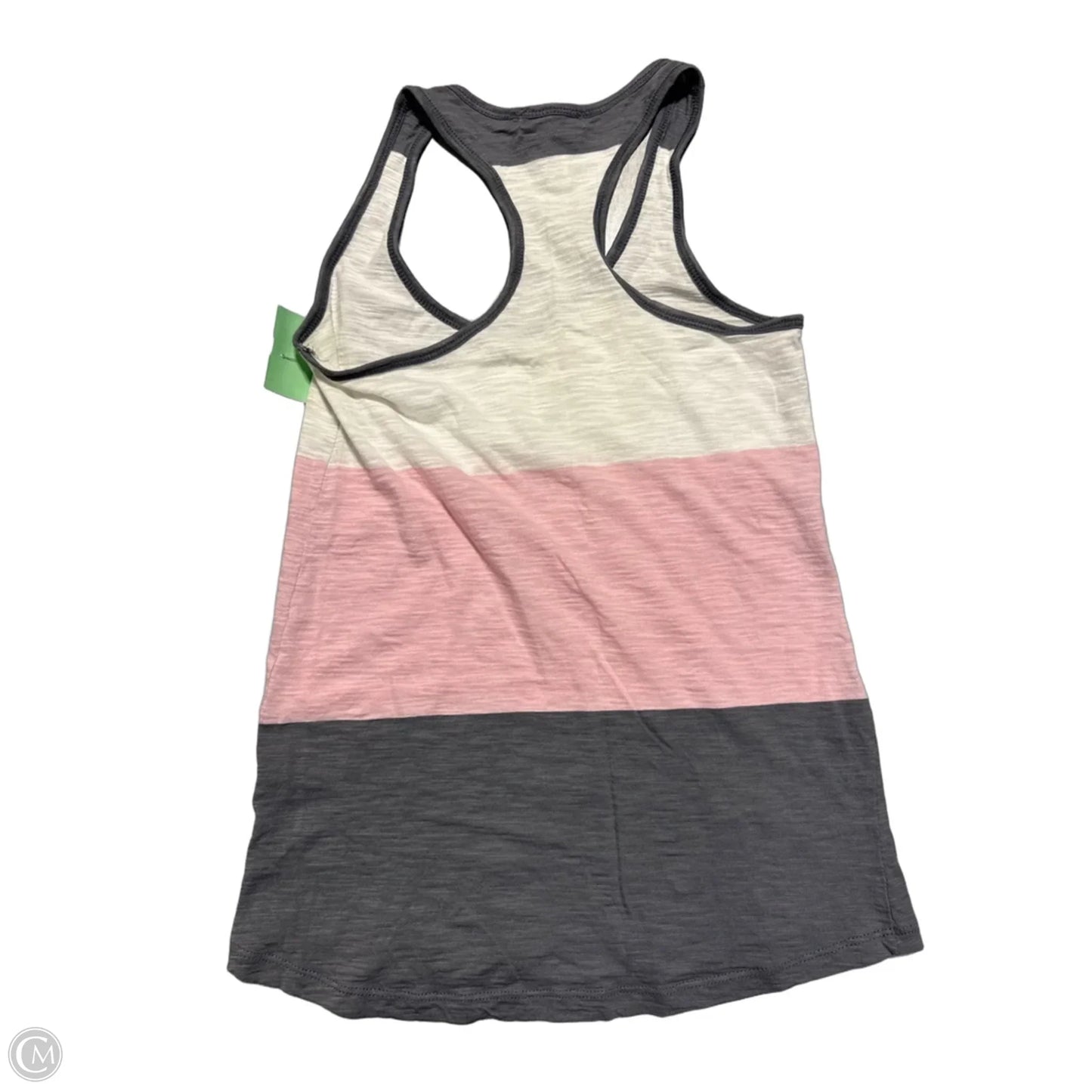 Tank Top By Ambiance Apparel In Pink & White, Size: M