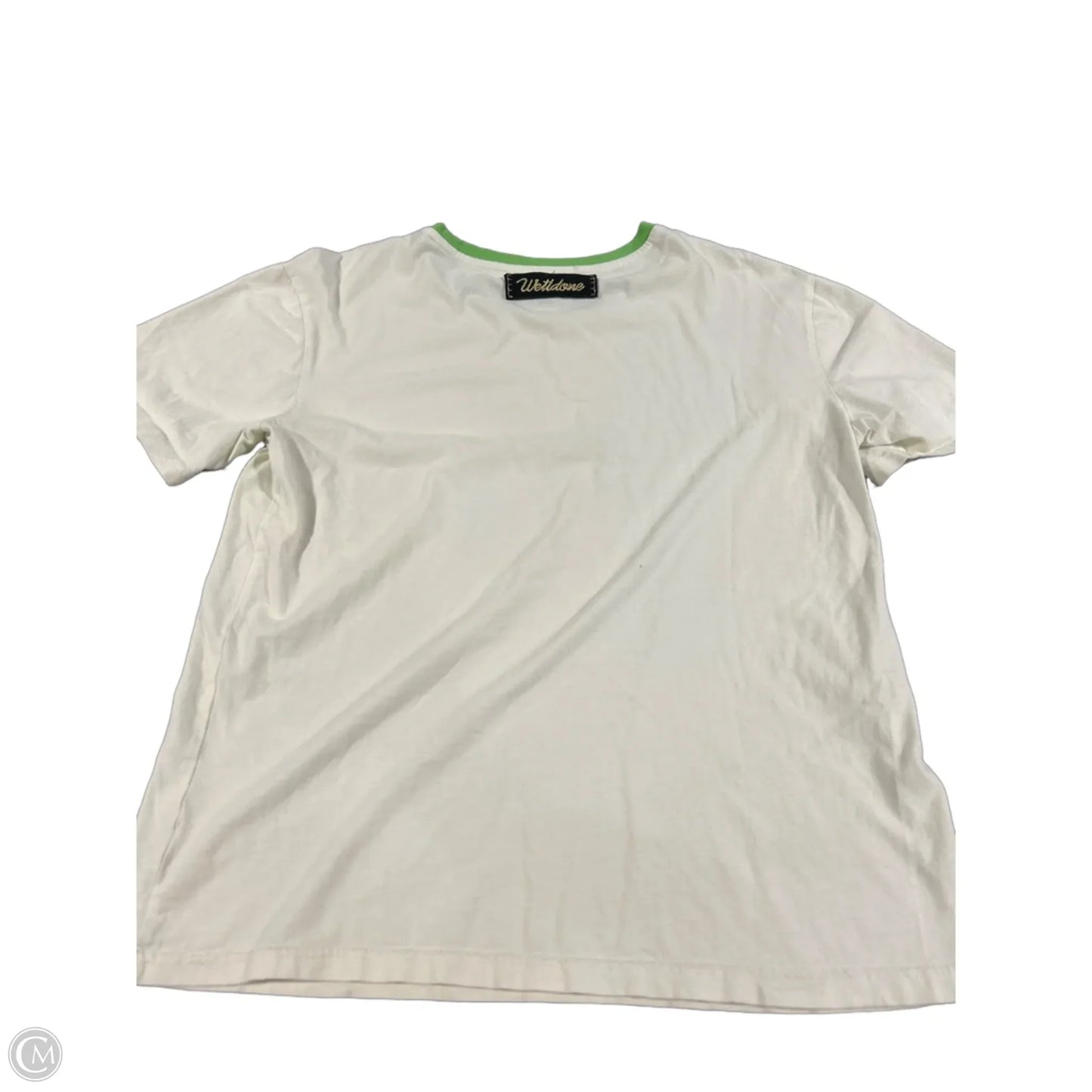Top Short Sleeve By Cmc In Cream, Size: M