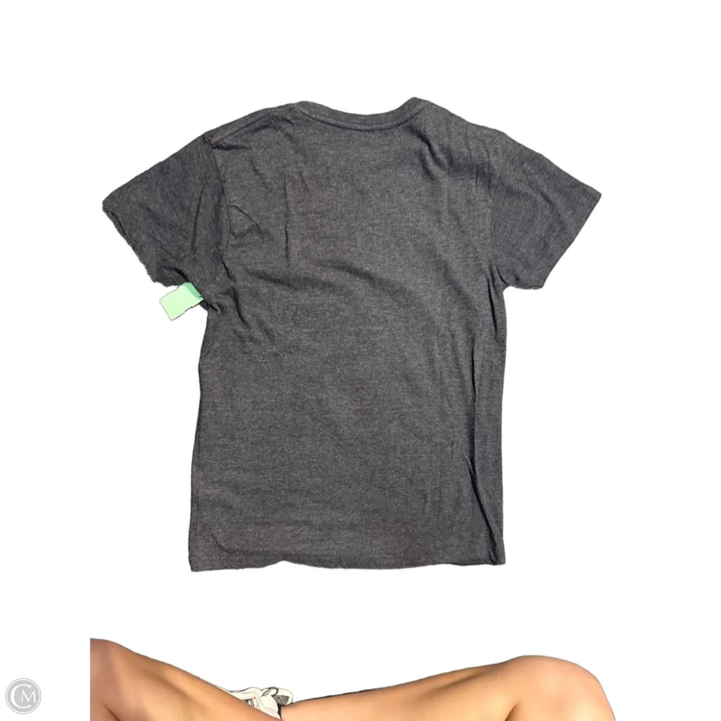Top Short Sleeve By Cmc In Grey, Size: M