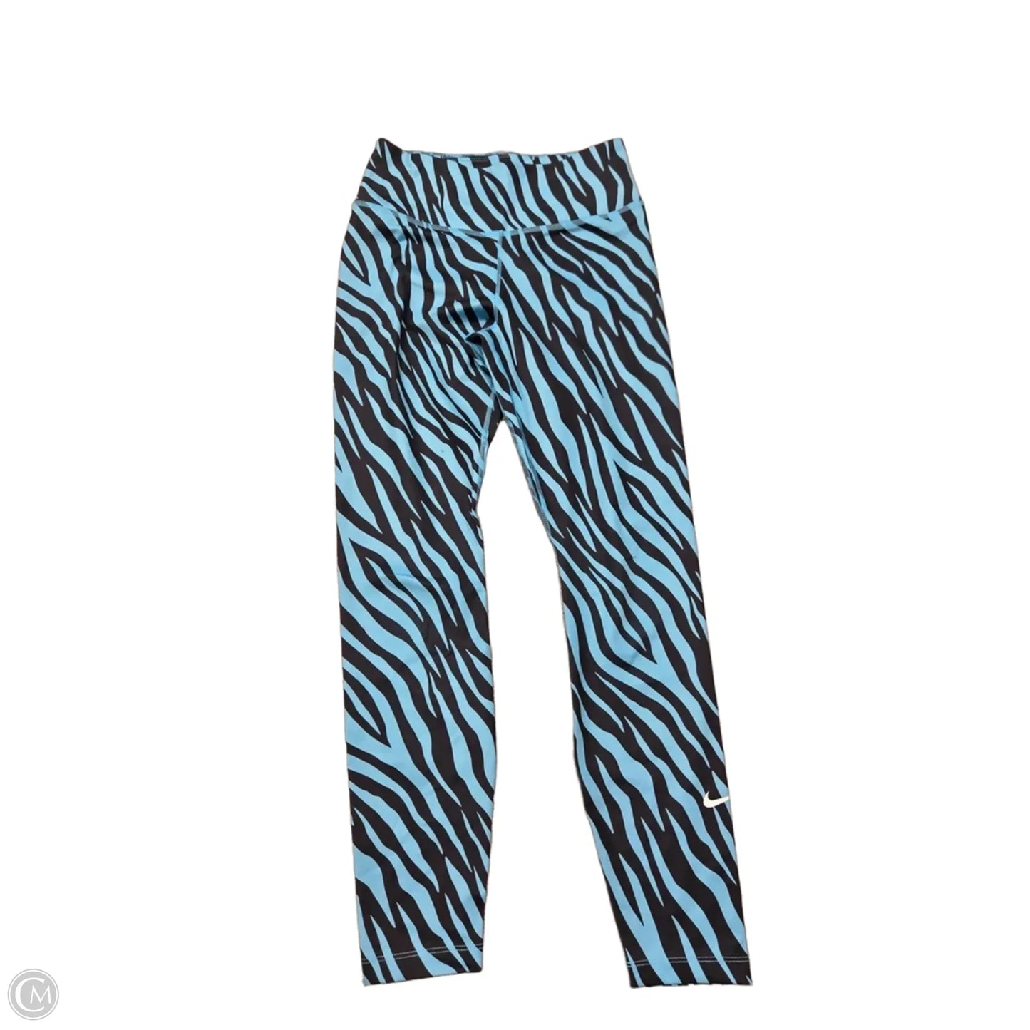 Athletic Leggings By Nike In Zebra Print, Size: S