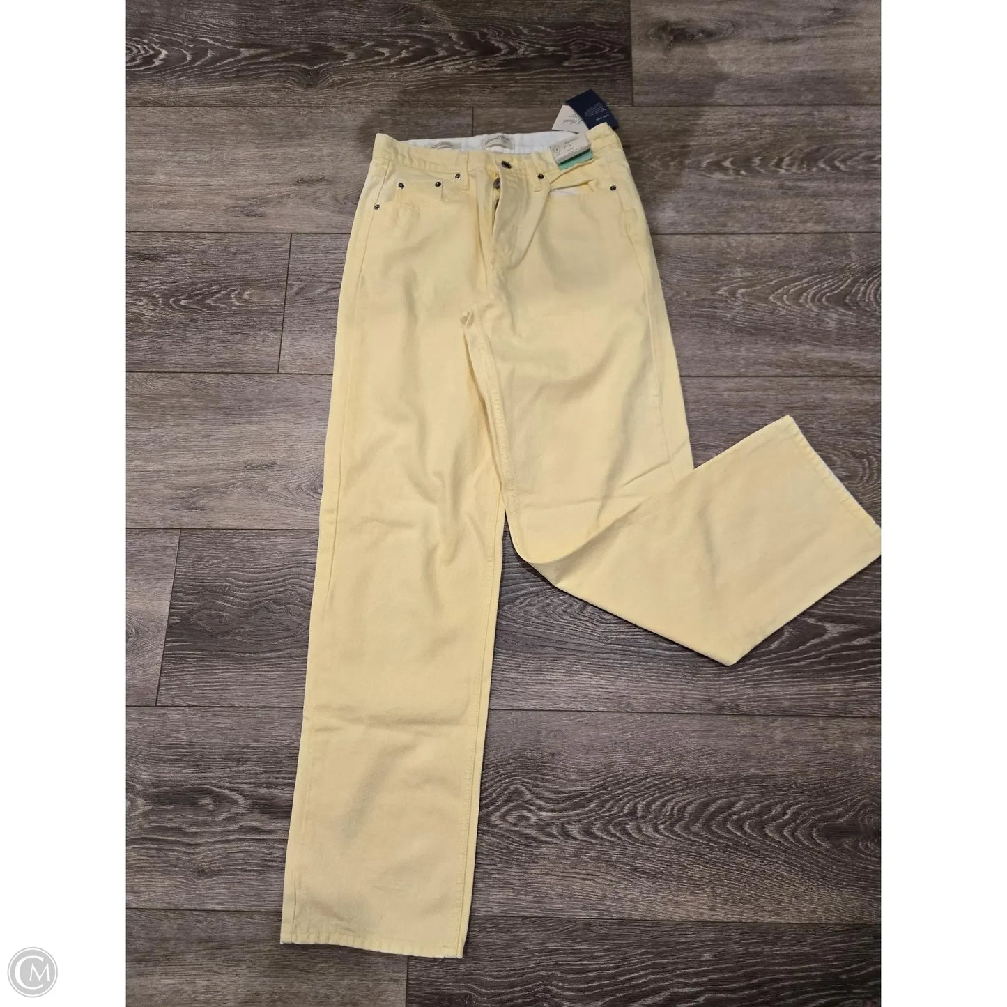 Jeans Straight By Universal Thread In Yellow Denim, Size: 4L