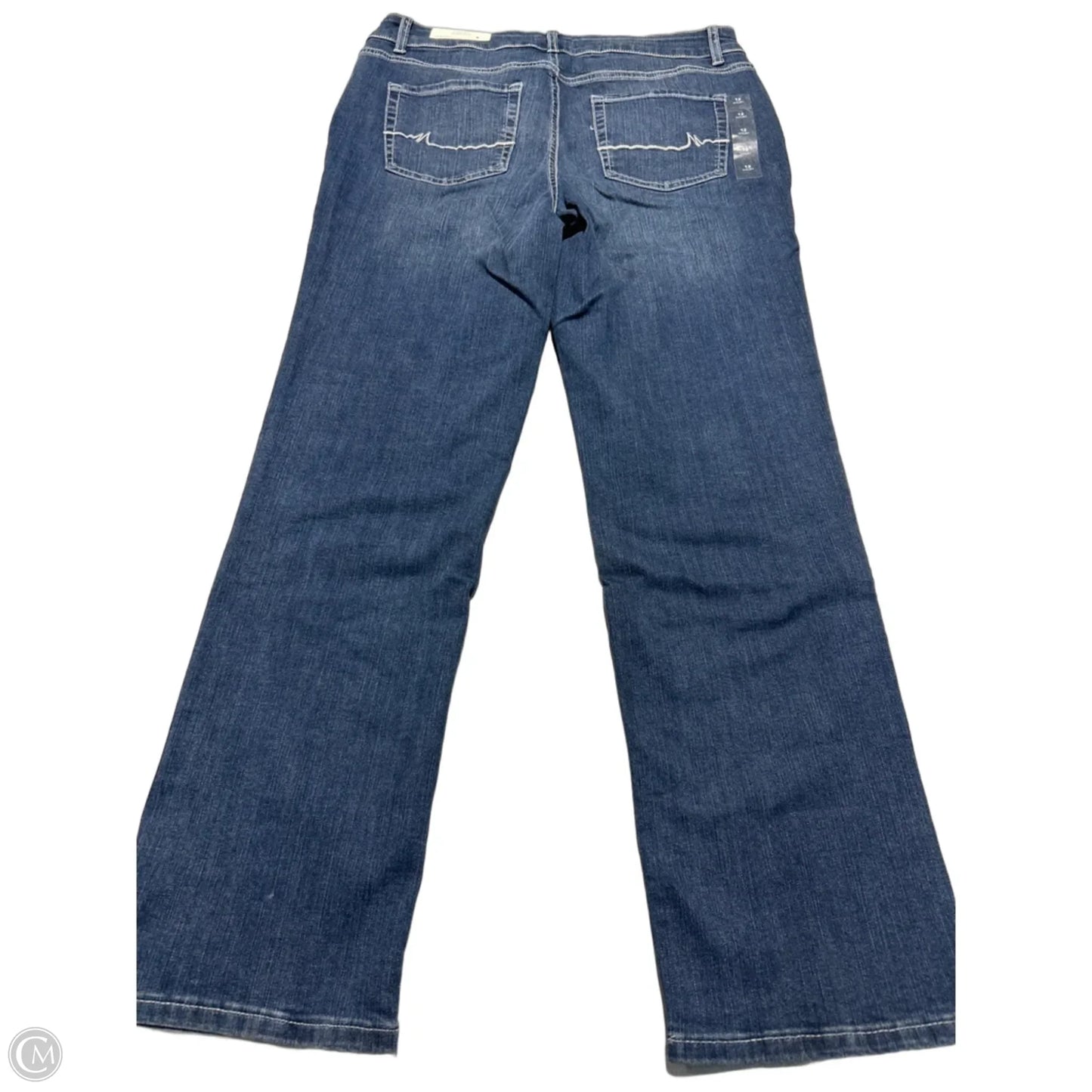 Jeans Straight By Maurices In Blue Denim, Size: 12