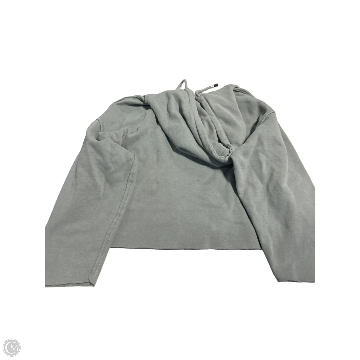 Top Long Sleeve By Cmc In Grey, Size: L