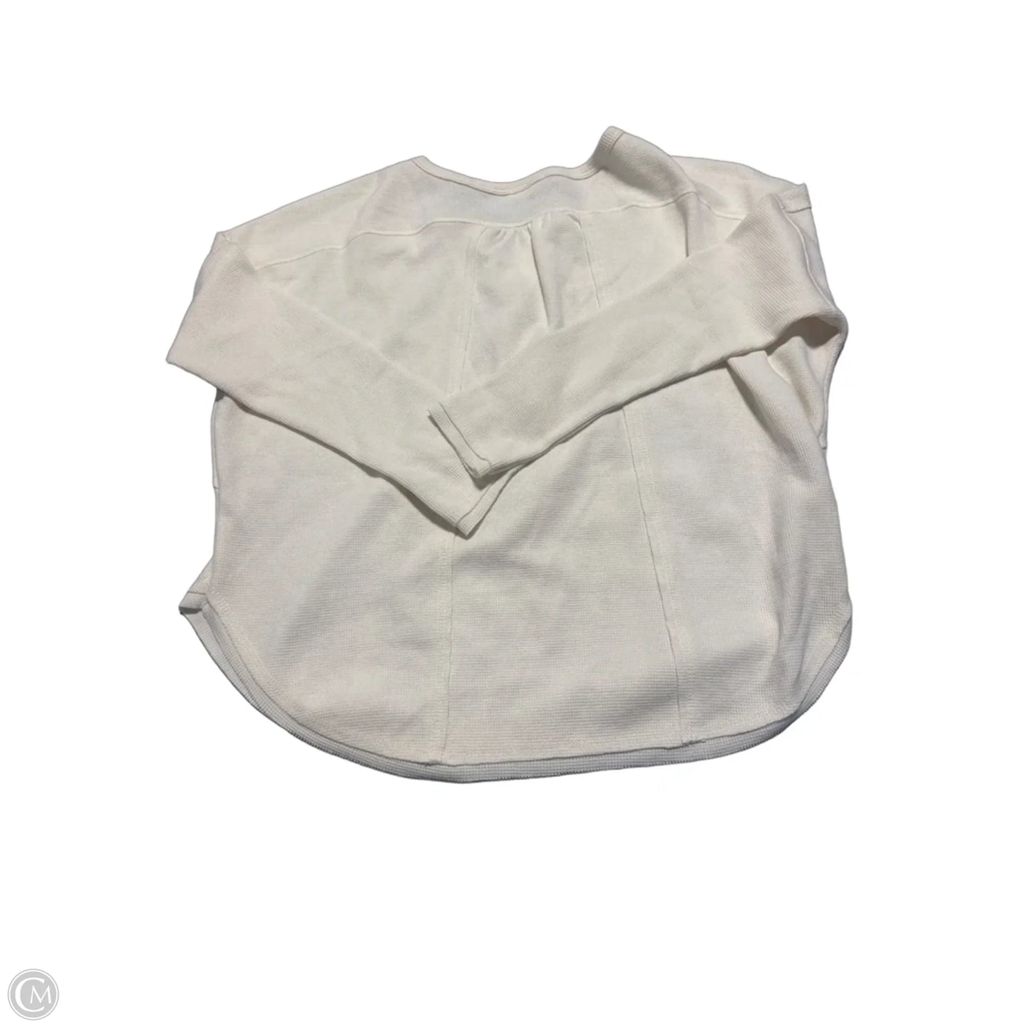 Top Long Sleeve By Blu Pepper In Cream, Size: M