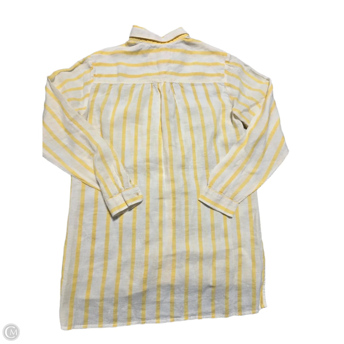 Top Long Sleeve By Anthropologie In Striped Pattern, Size: S