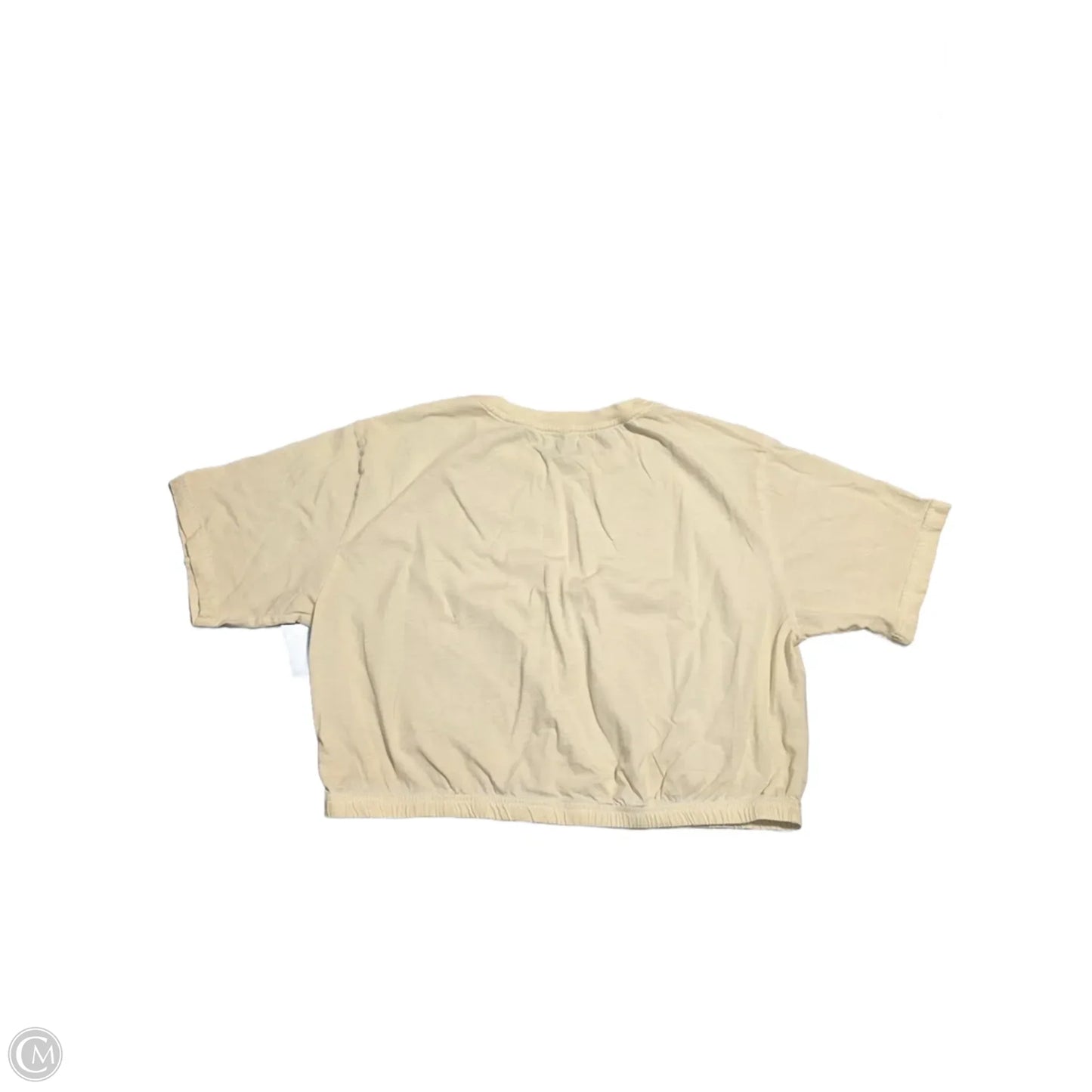 Top Short Sleeve Basic By Joy Lab In Cream, Size: M
