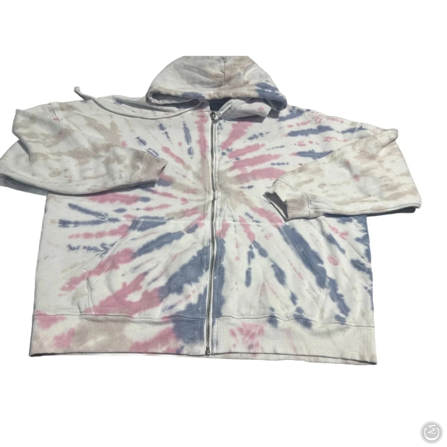 Sweatshirt Hoodie By Aeropostale In Tie Dye Print, Size: Xl