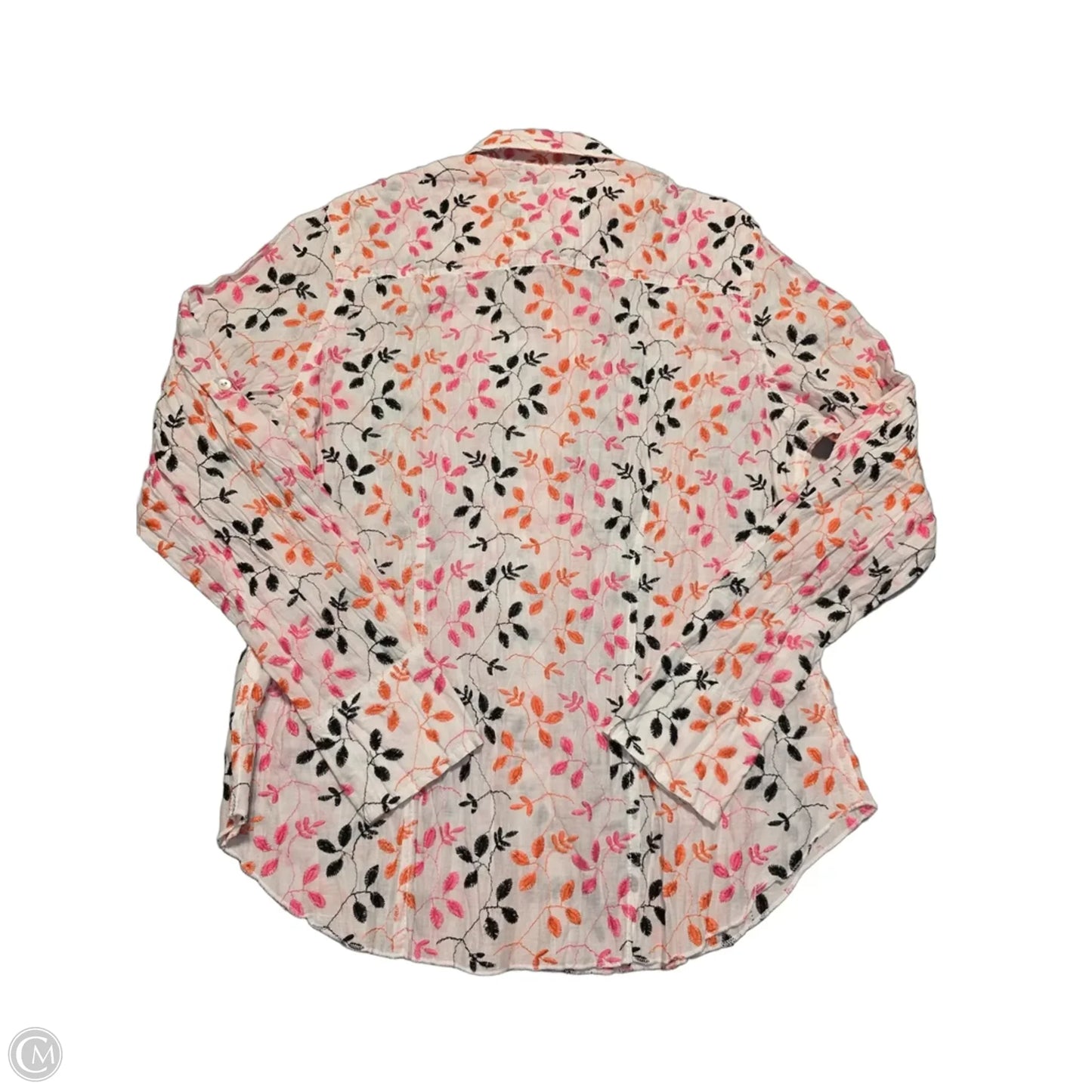 Top Long Sleeve By Cmc In Floral Print, Size: L