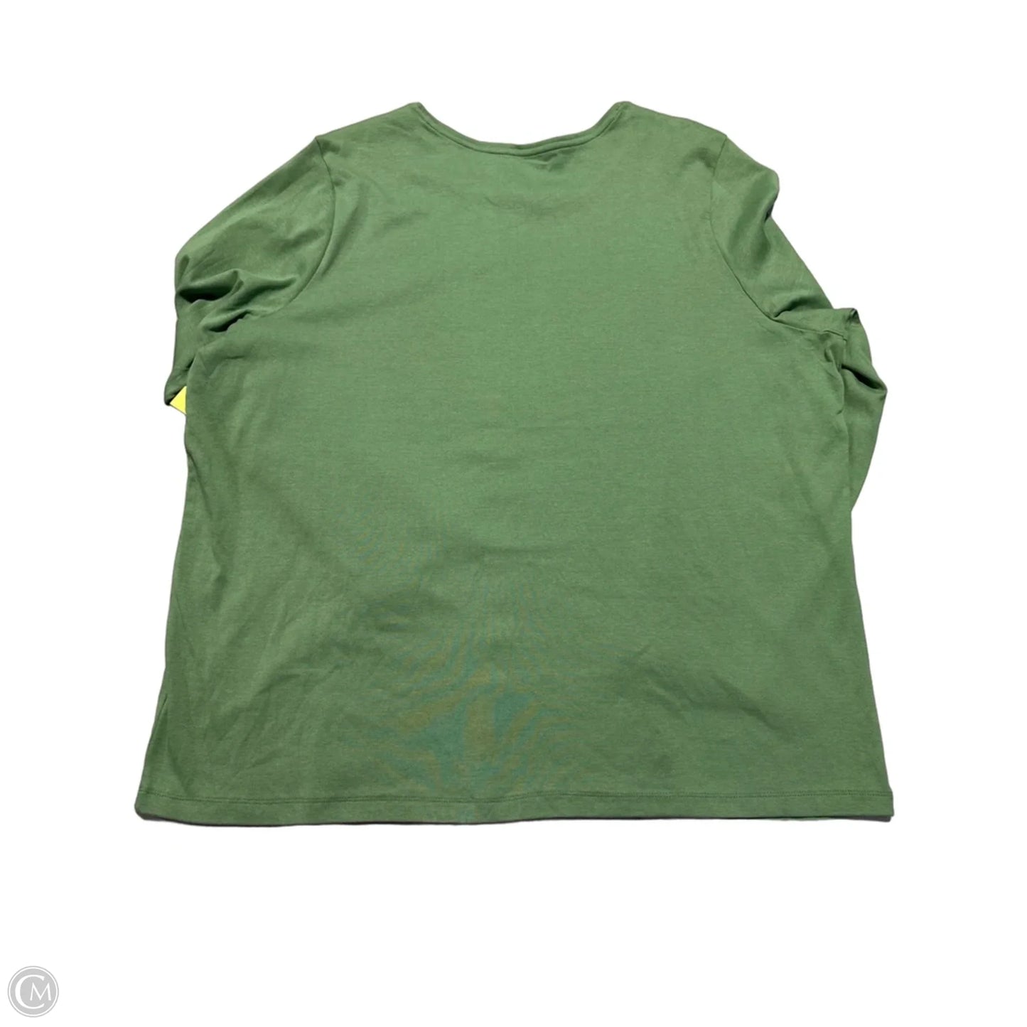 Top Long Sleeve By Cj Banks In Green, Size: 3x