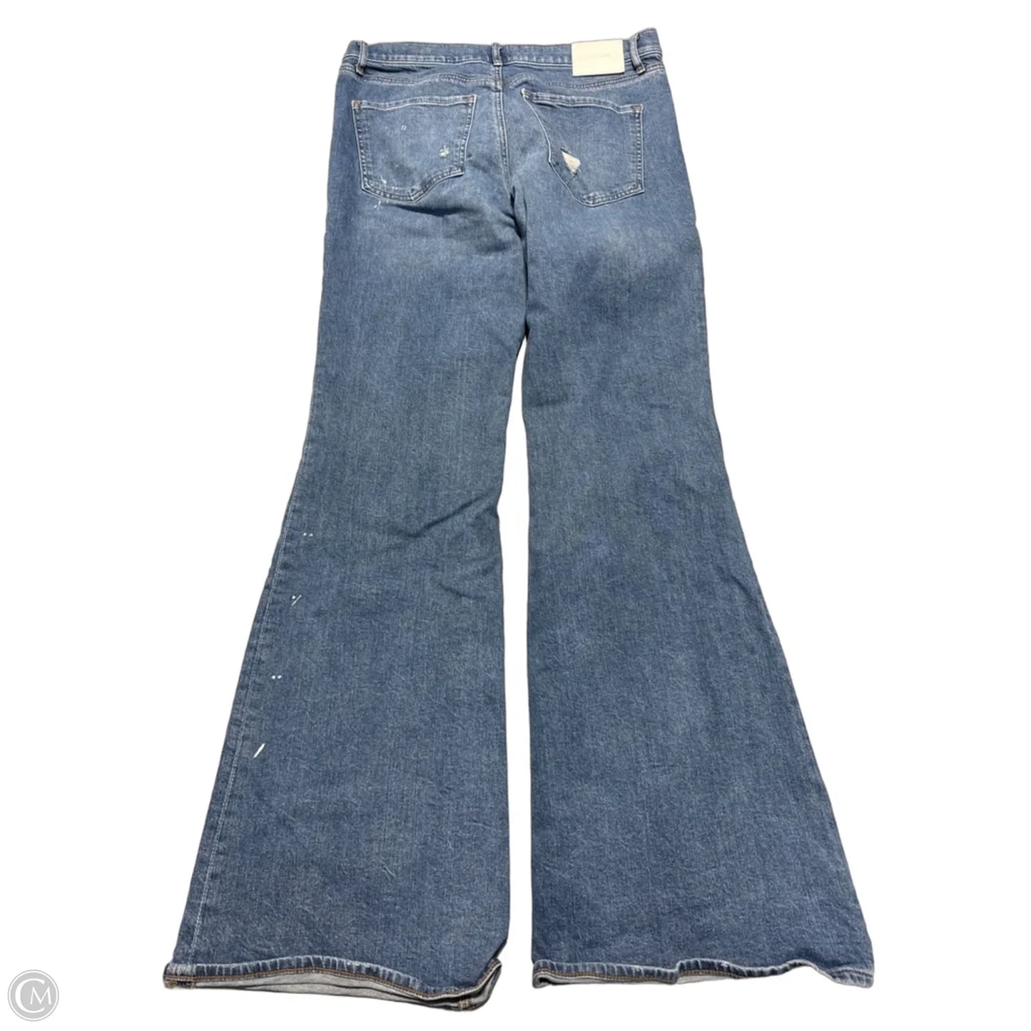Jeans Flared By Express In Blue Denim, Size: 12