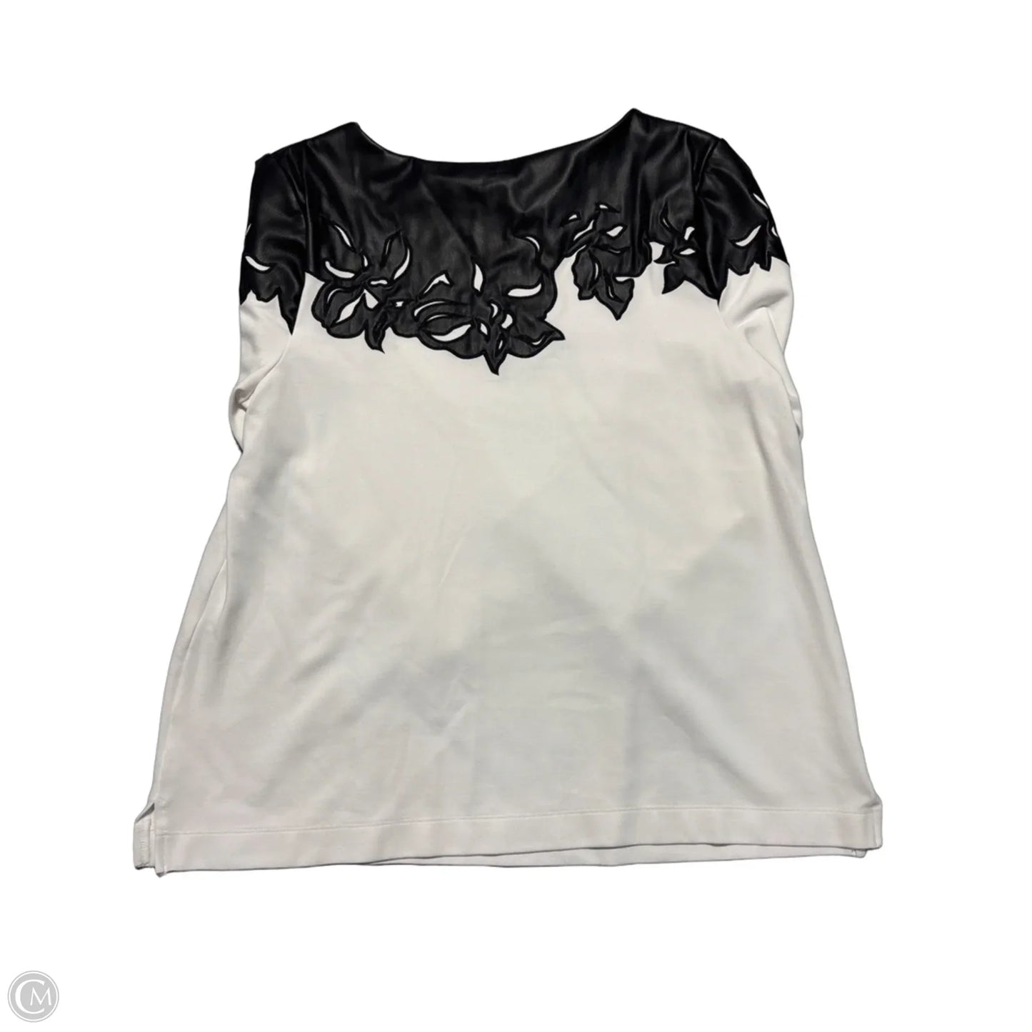 Top 3/4 Sleeve By Chicos In White, Size: L