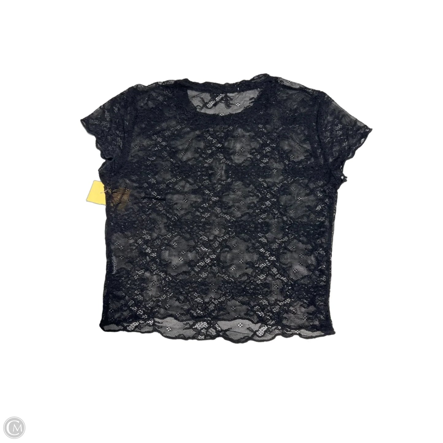 Top Short Sleeve By Garage In Black, Size: S