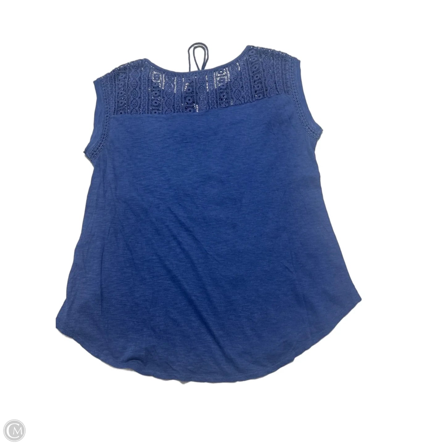 Top Short Sleeve By Lucky Brand In Navy, Size: M