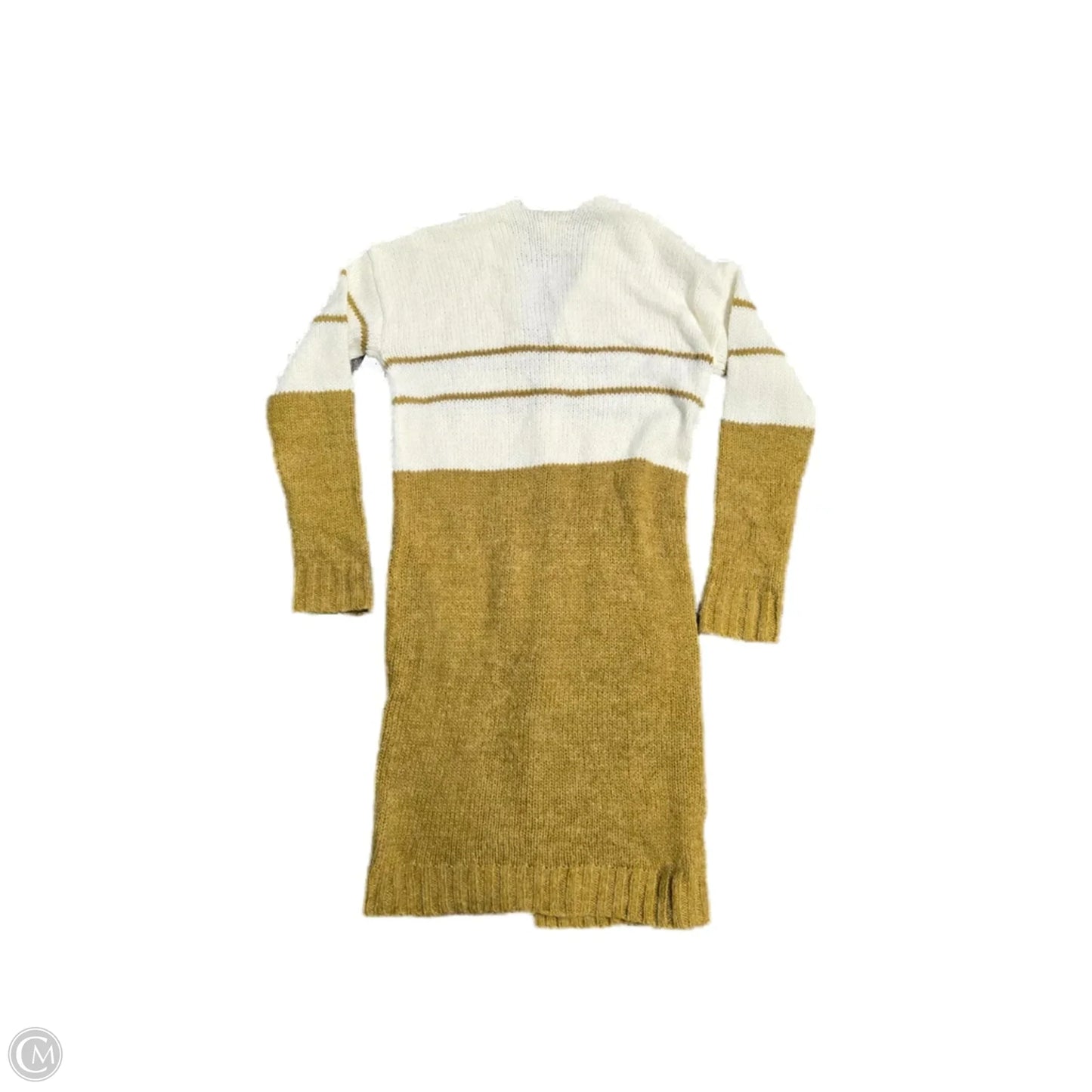 Cardigan By Hem & Thread In Brown & Cream, Size: S