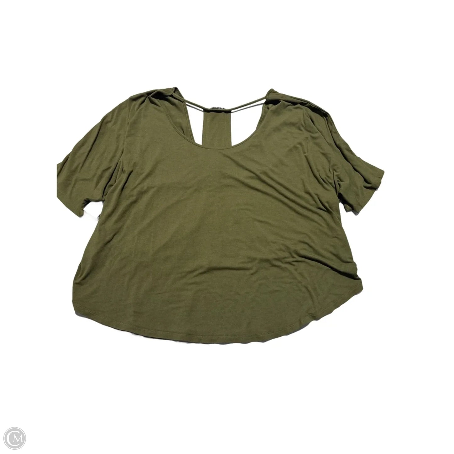 Top Short Sleeve By Venus In Green, Size: L