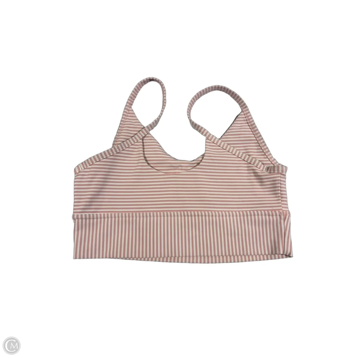 Athletic Bra By Cmc In Pink & White, Size: M